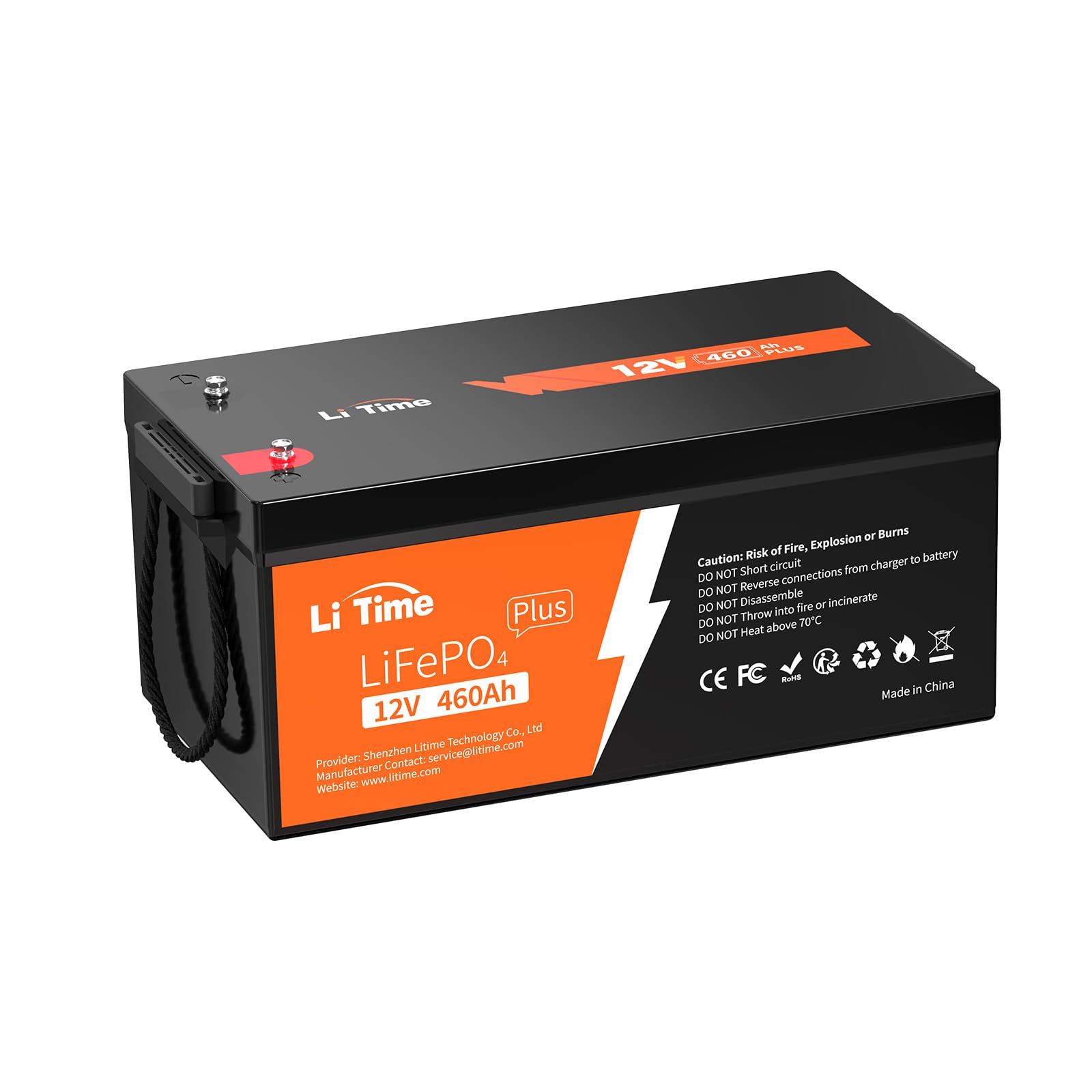 Litime 12V 460Ah Group 8D Lifepo4 Lithium Battery, Built-In 250A Bms, Up To 15000 Cycles & 10 Years Lifetime, 5888Wh High Energy