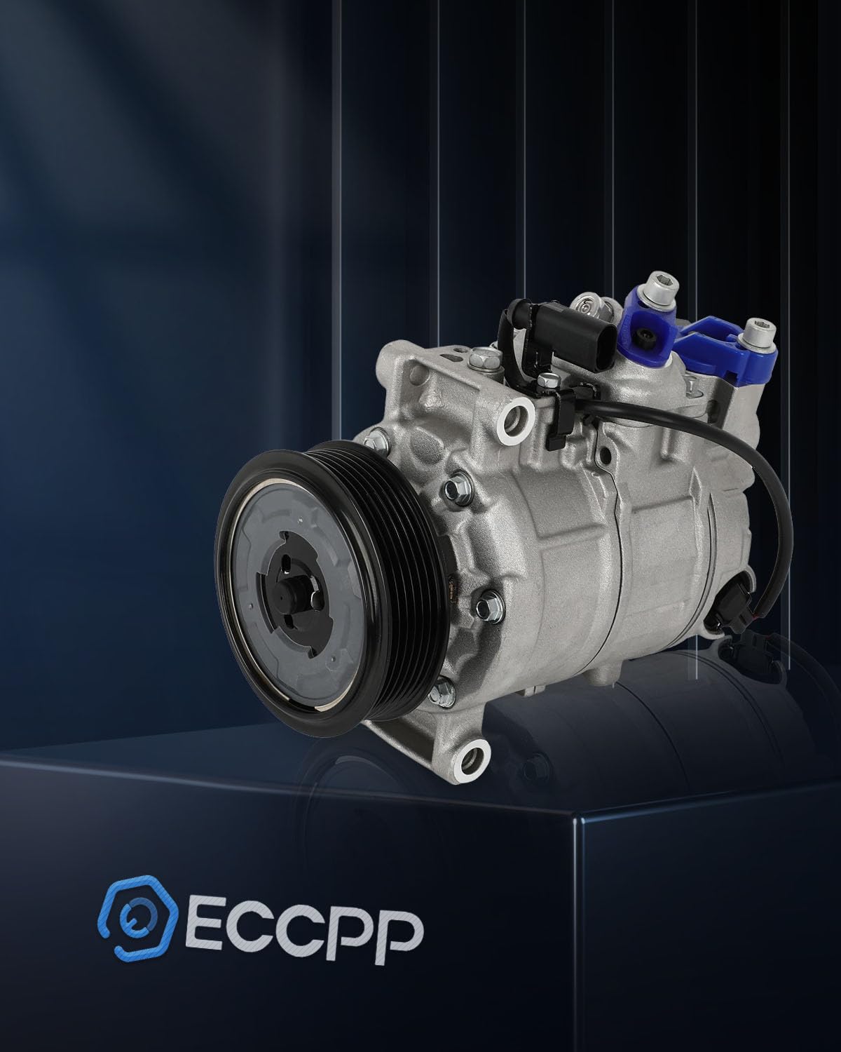 Eccpp A/C Compressor With Clutch 2005-2018 Fit For Audi A3 A4 A5 A8 Quattro Q7 1.8L 2.0L 3.0L Ac Compressor