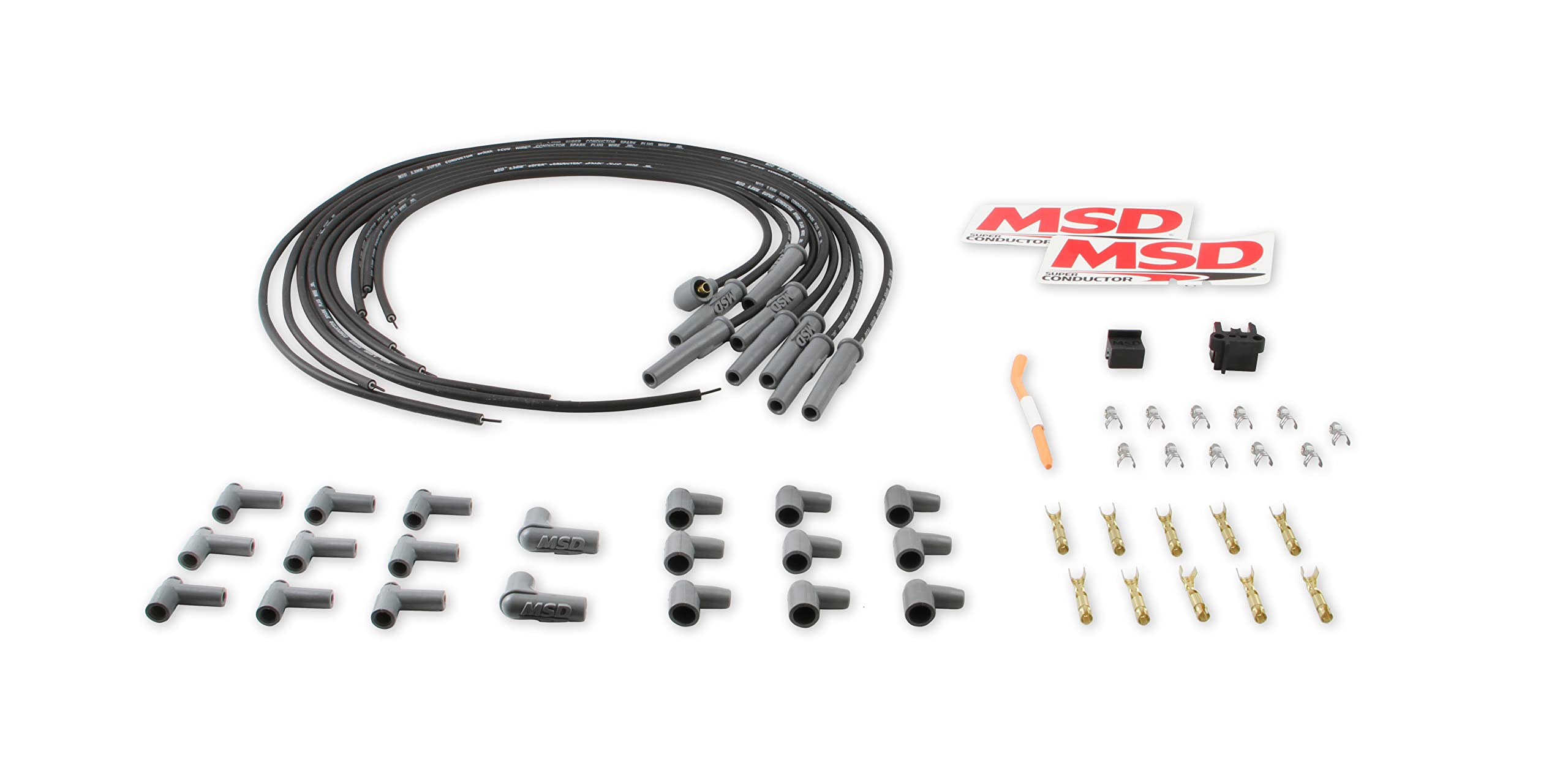 Msd 31193 Black 8.5Mm Super Conductor Spark Plug Wire Set