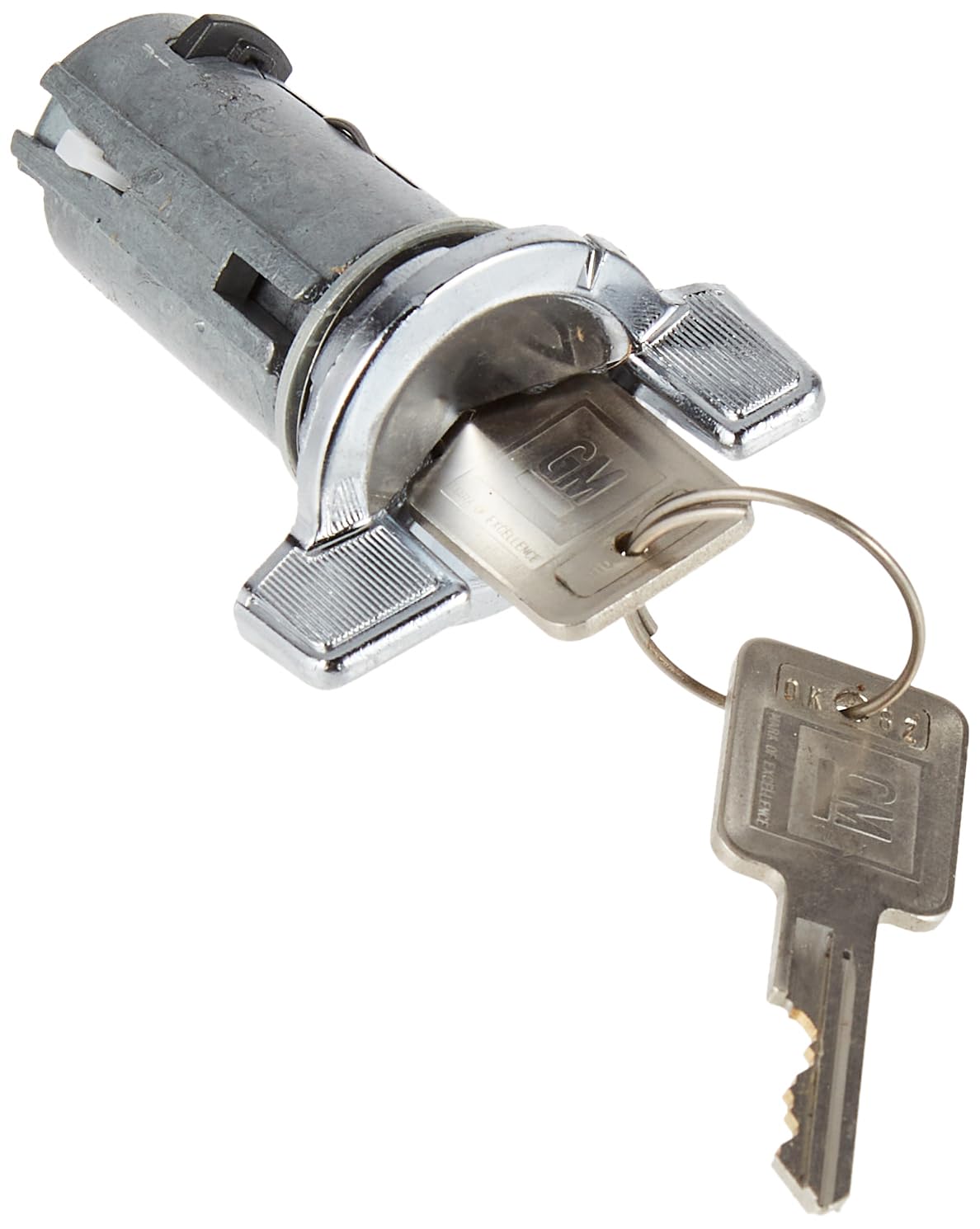 Acdelco Gm Genuine Parts D1402B Ignition Lock Cylinder With Key, Silver