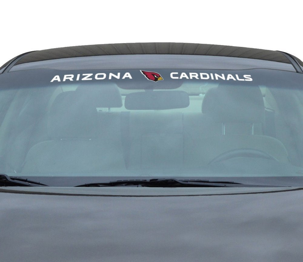FANMATS 61461 Arizona Cardinals Sun Stripe Windshield Decal 3.25 in. x 34 in.