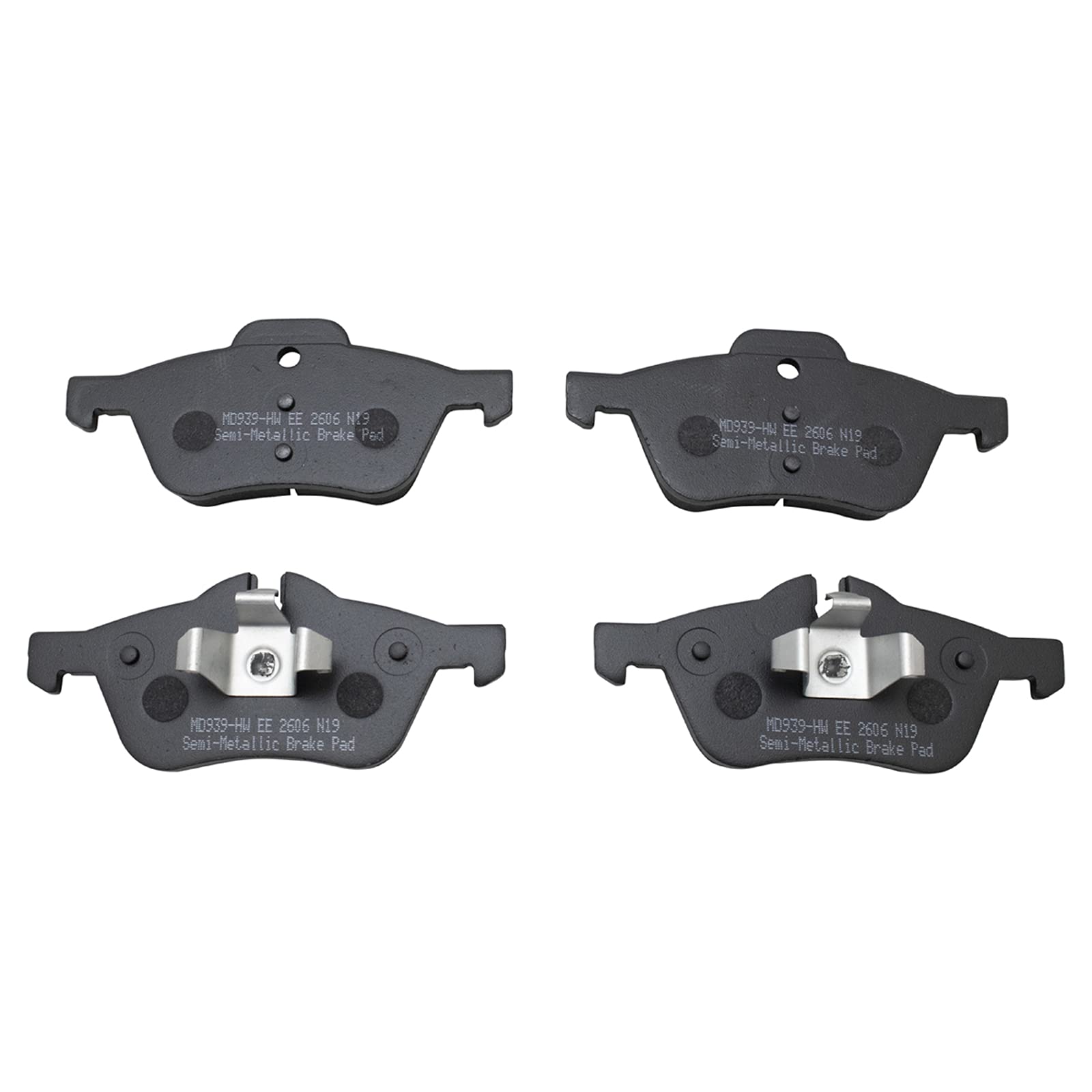 Trq Front Brake Pad & Rotor Kit Brake Pads Brake Rotor Semi-Metallic Compatible With 2007-2008 Mini Cooper