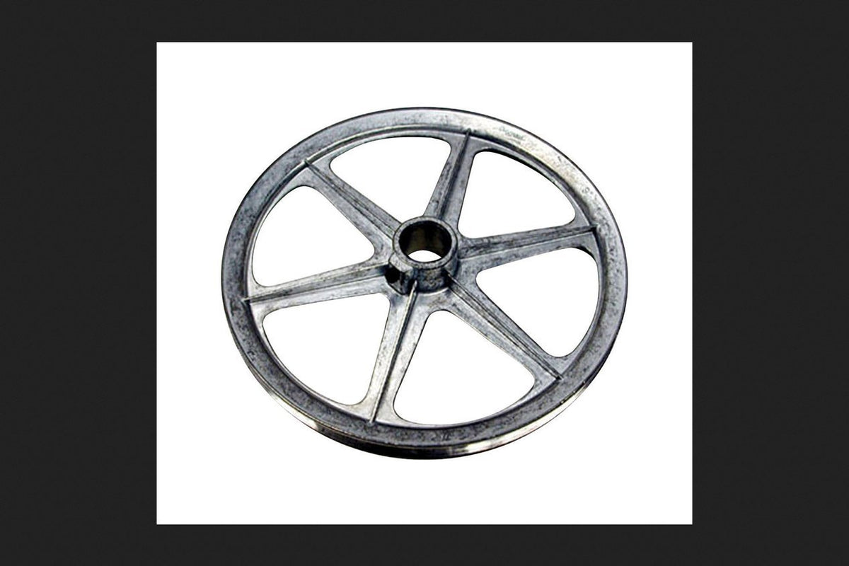 Dial 14 in. H x 14 in. W Zinc Silver Blower Pulley