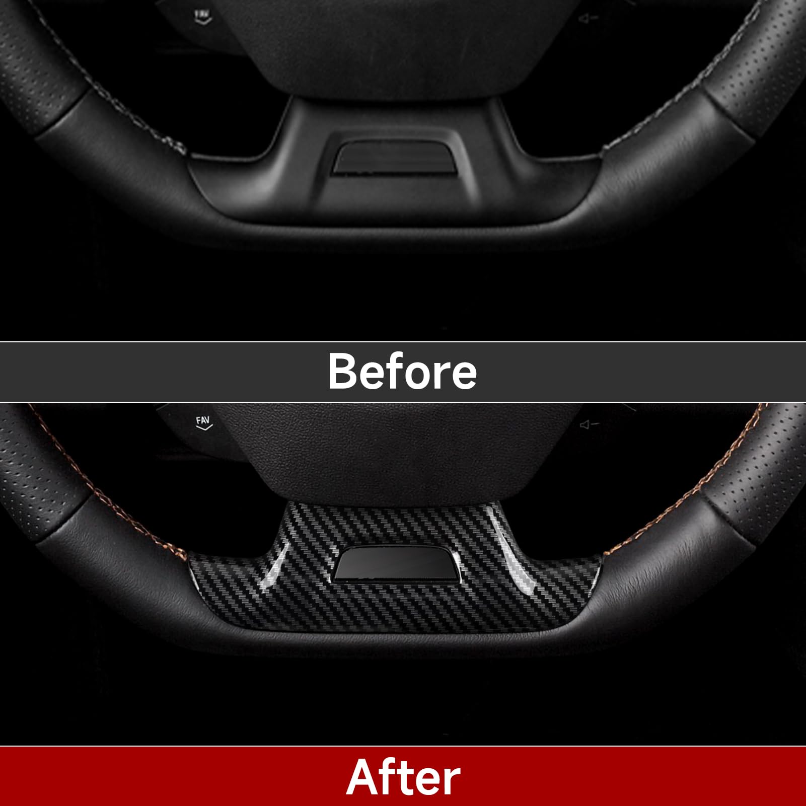 Car ABS Carbon Fiber Decal Bottom Sticker Interior Trim Cover for Chevrolet Camaro ZL1 2016 2017 2018 2019 2020 2021 2022 2023 2