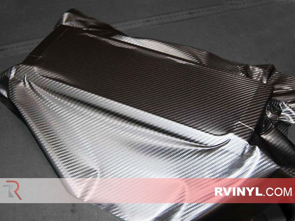 3M 2080 Series Cf12 Black Carbon Fiber - 5Ft X 6Ft - 30Sq Ft - Dual Cast 3D Weave Embossed Vinyl Car Wrapping Film - Vehicle She