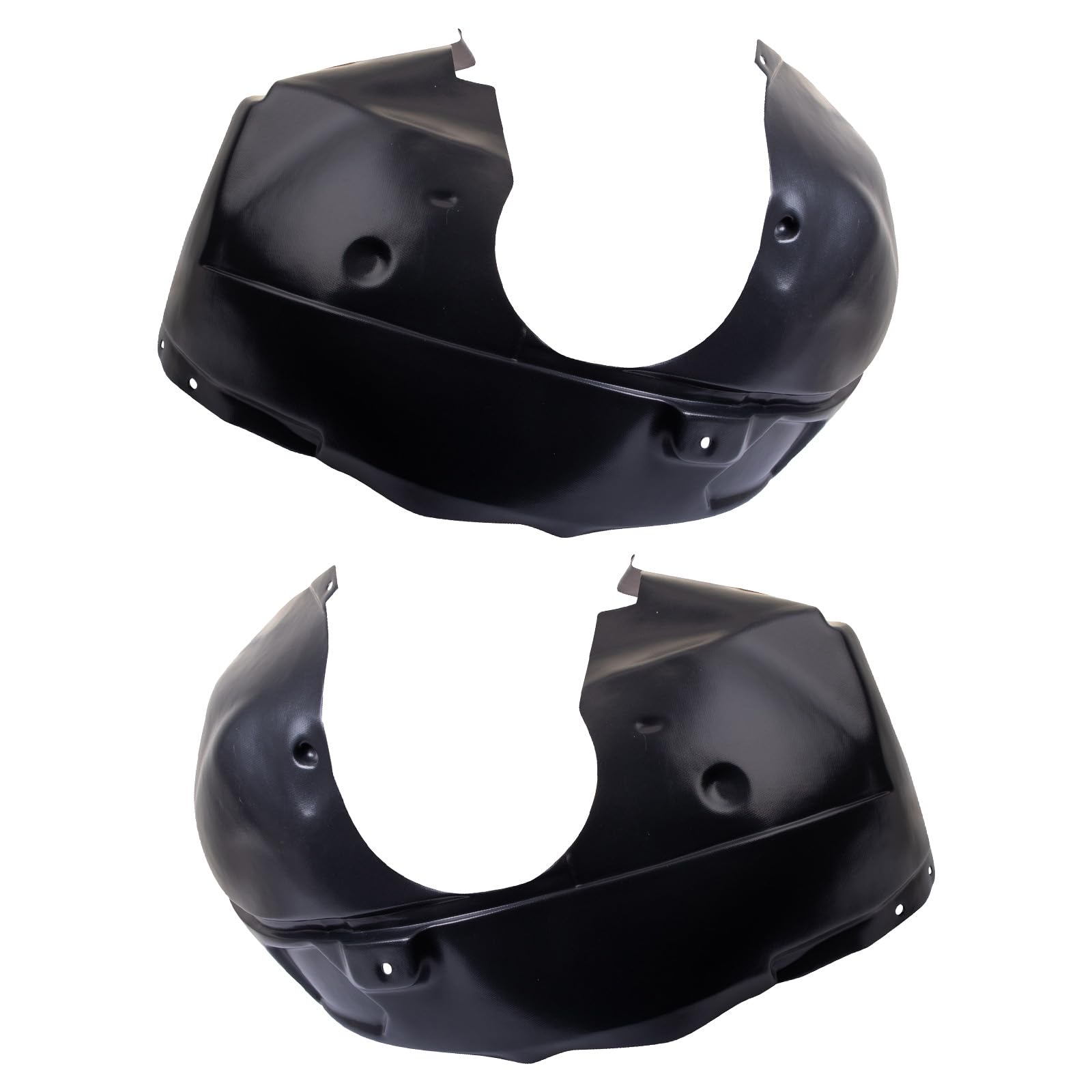 Trq Front Inner Fender Liner Set Compatible With 2010-2016 Cadillac Srx Gm1248225 Gm1249225