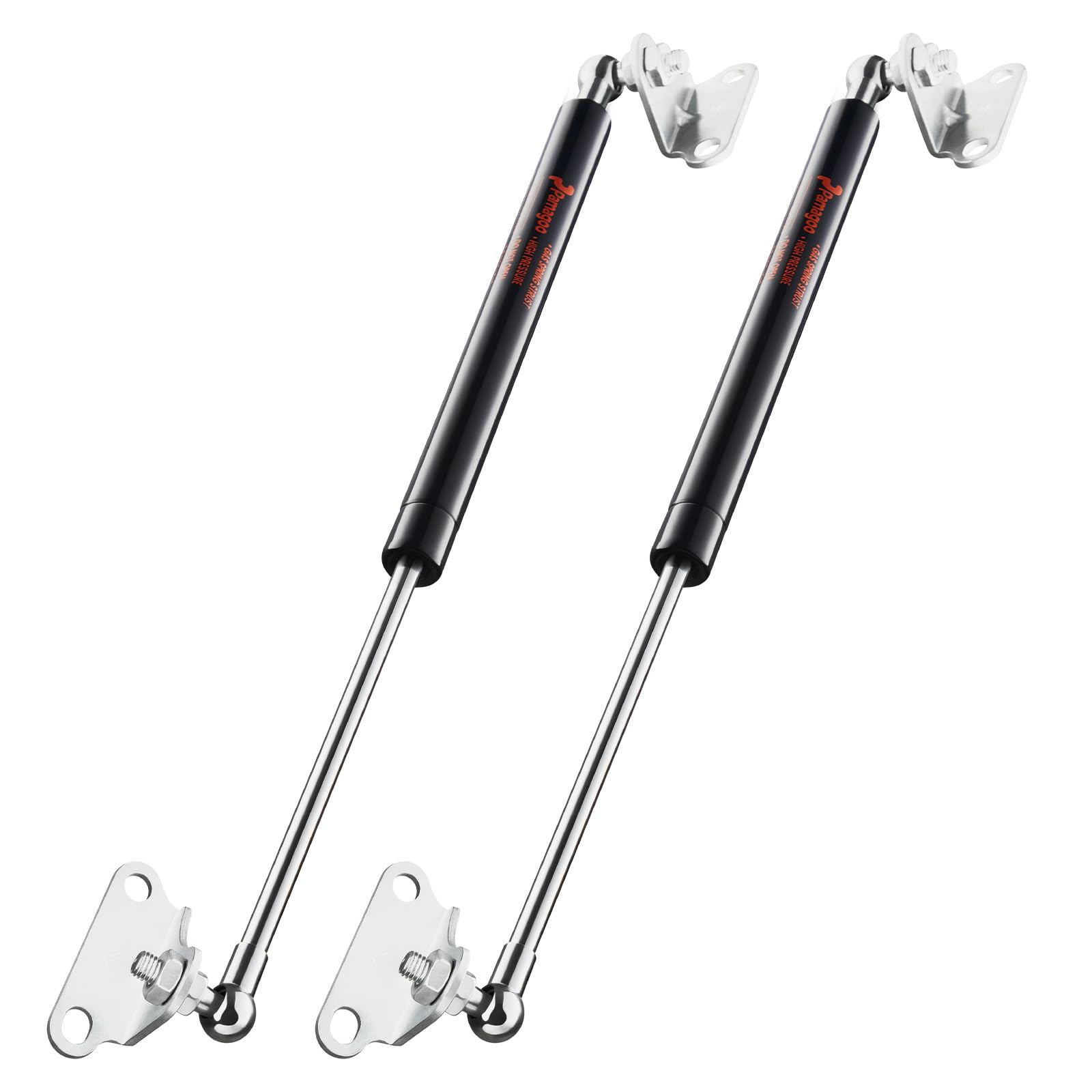 15 Inch 22.5 Lbs Gas Strut Shocks, 100 N Per Prop With L-Type Mounts For Cabinet Toy Box Toolbox Lid Trash Bin Dog House Door, O