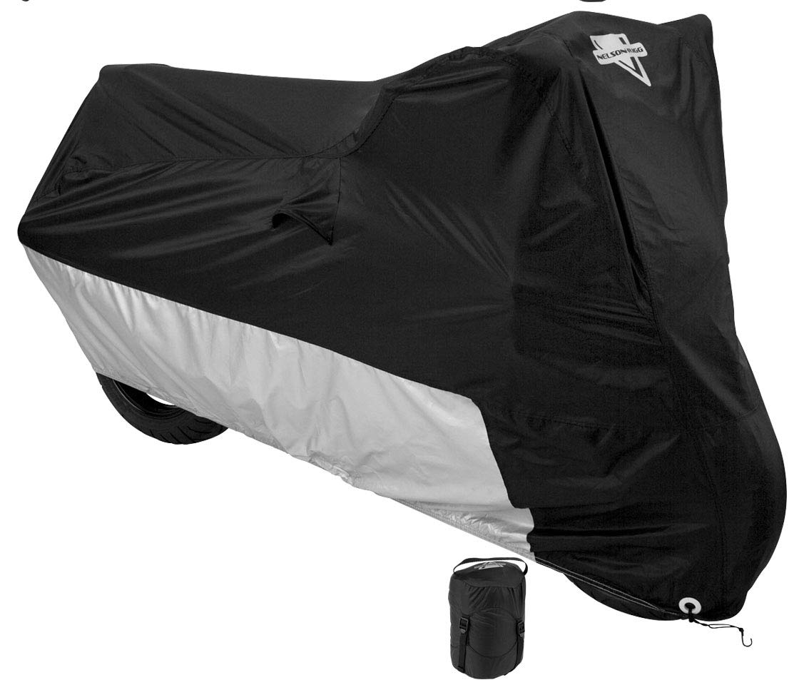 Nelson-Rigg Motorcycle Cover Mc-904 Black Silver Large