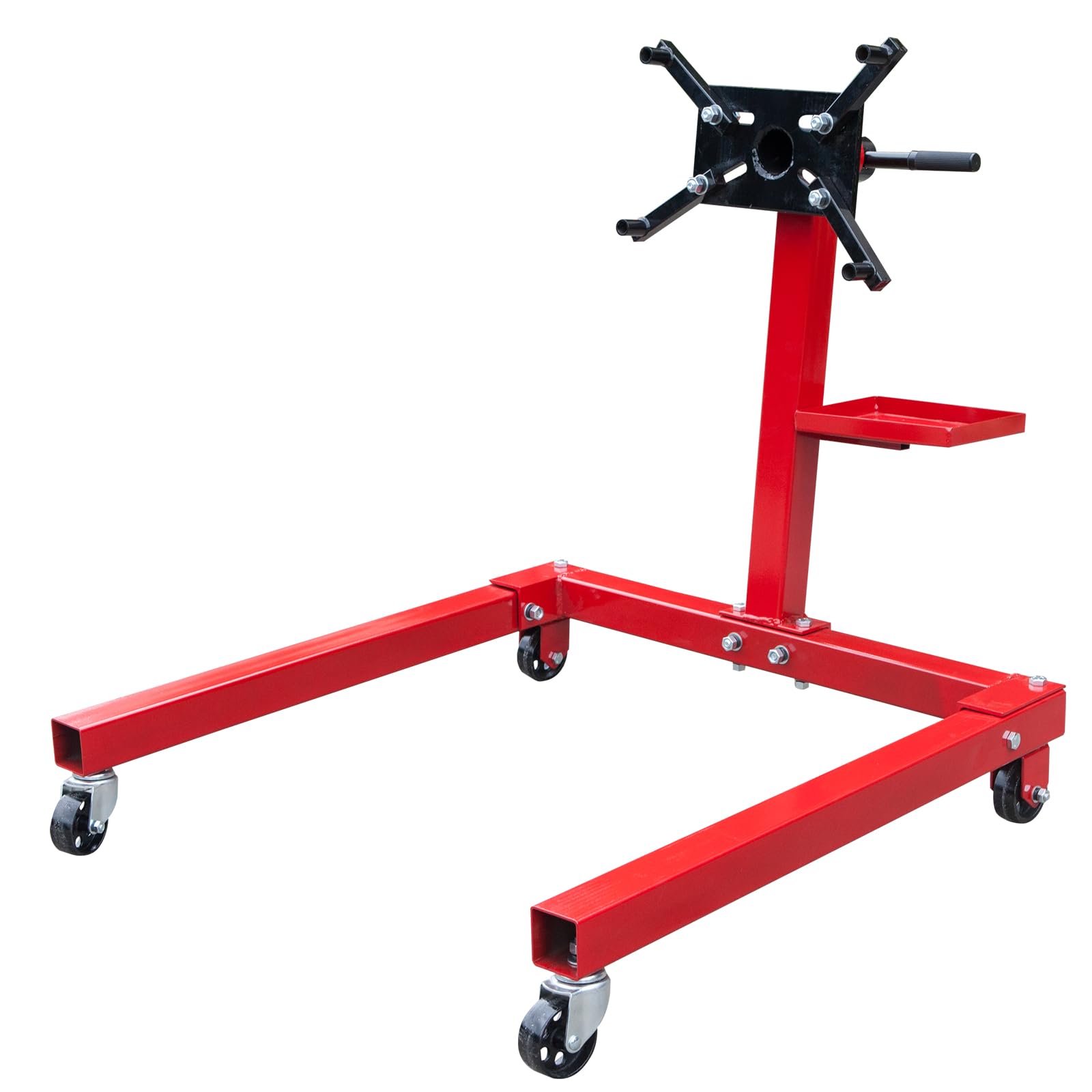 Big Red T25671 Torin Steel Rotating Engine Stand With 360 Degree Rotating Head And Tool Storage Tray: 5/8 Ton (1,250 Lb) Capacit