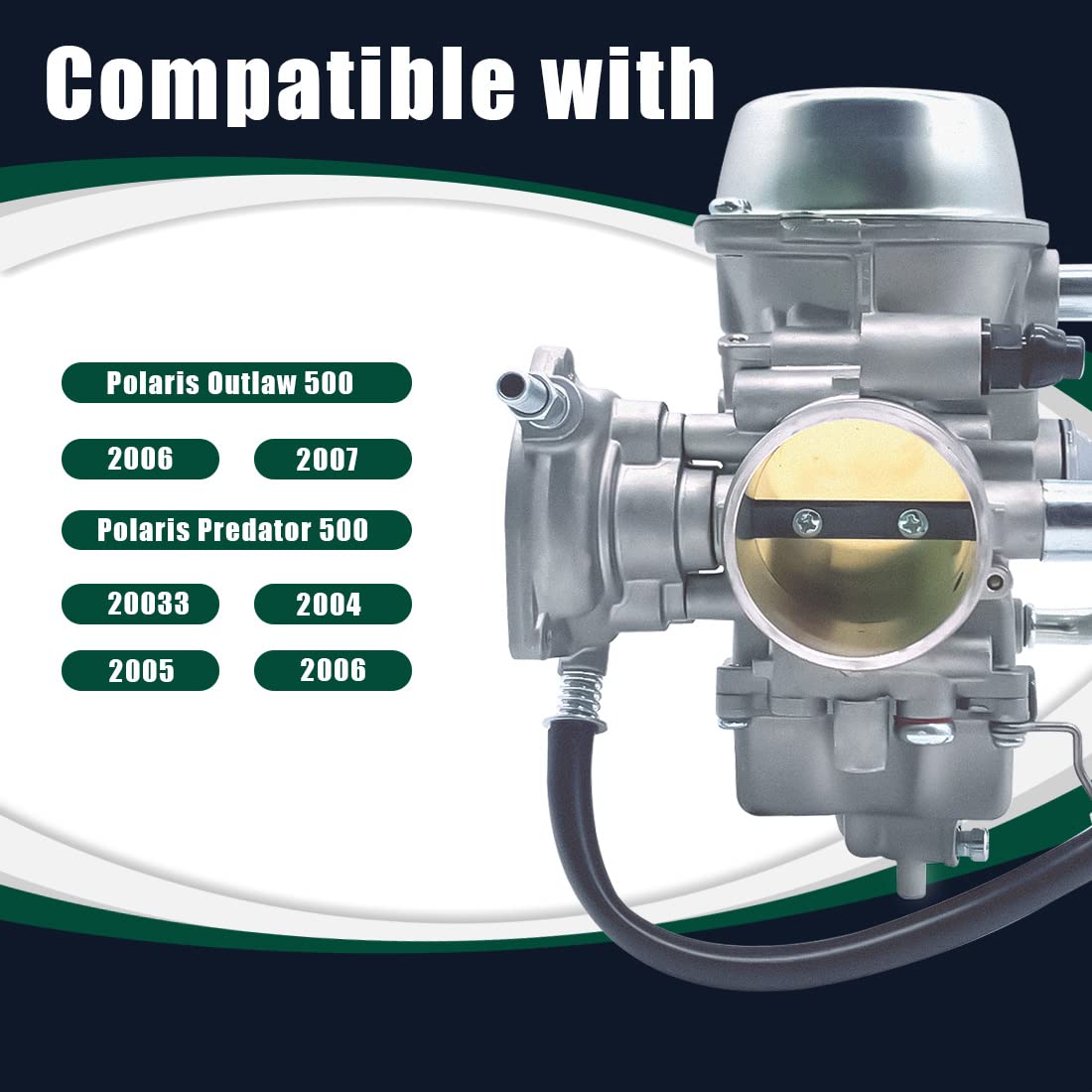 YFM600 Carburetor Kit for Yamaha Grizzly 600/660 with Fuel Switch Valve by Aniro Moto - High Performance ATV Carb Parts