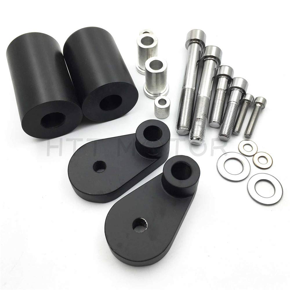 Httmt Mt219-006-Bk No Cut Frame Slider Crash Protector Compatible With 2006 2007 Cbr 1000Rr 1000 Rr Black