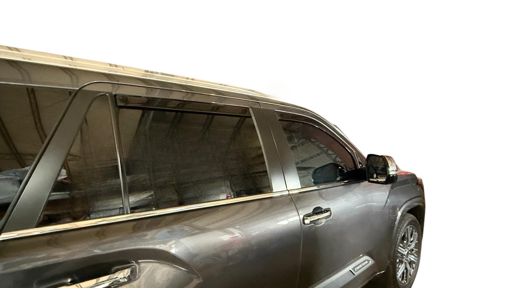 Optimal Co In-Channel Rain Guards for Toyota Sequoia 2023-2026, Black, Model TYSQVS23C, Side Window Visor Deflectors