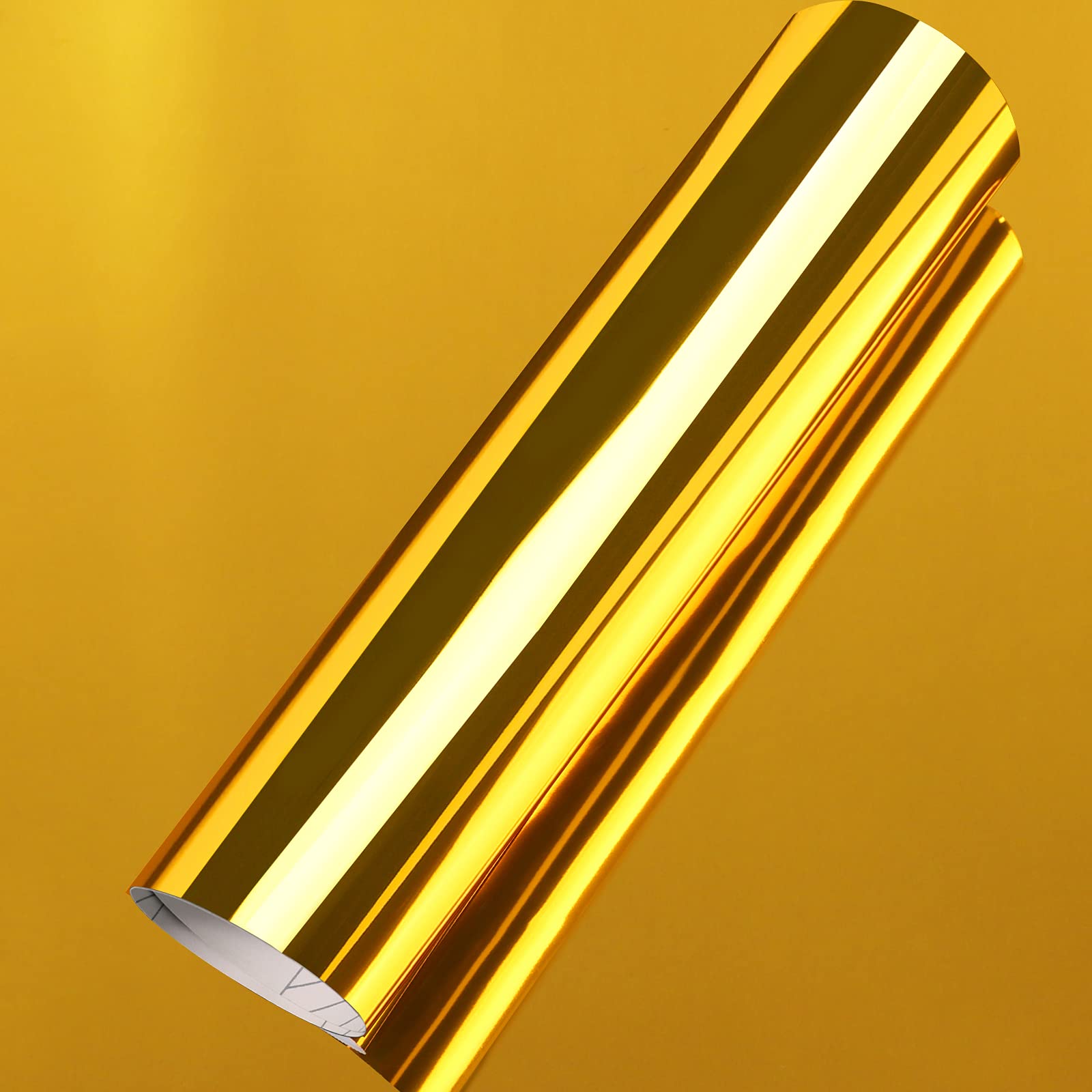 Teckwrap 11.5X 60 Chrome Mirror Gold Vinyl Wrap Self Adhesive Car Sticker