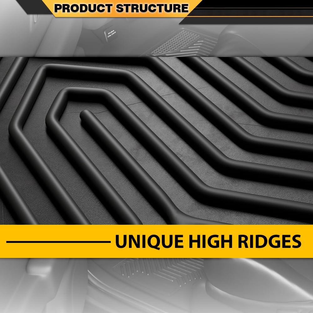 G-PLUS Floor Mats Cargo Liners, Compatible with Jeep Grand Cherokee 2022-2024 (Include 4xe NOT for L or WK), 1st & 2nd Row, All