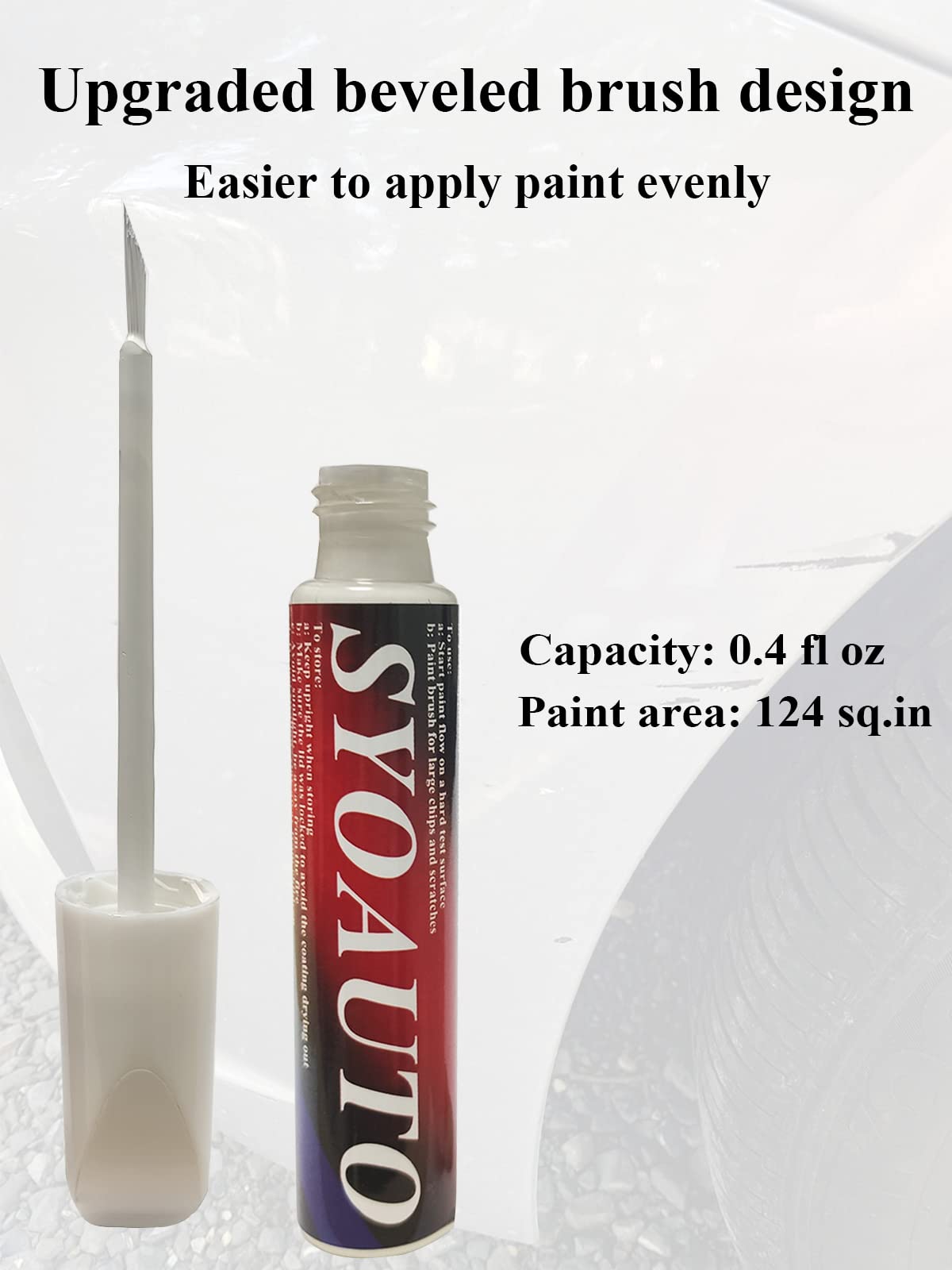 SYOAUTO Pearl White Touch Up Paint for Tesla Model Y 3 X S Auto Touch Up Paint Pen Scratch Repair Pen 0.4 oz (Pearl White)