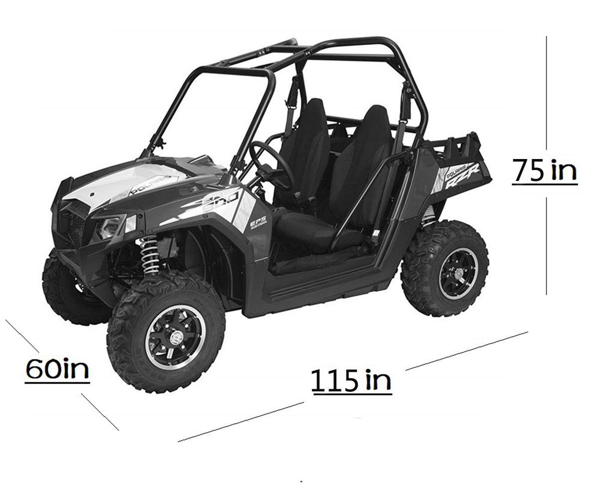 Indeed Buy Waterproof Utv Cover,Heavy Duty Oxford Cloth For Polaris Rzr Yamaha Can-Am Defender Kawasaki Ranger Cover 2-4 Passeng
