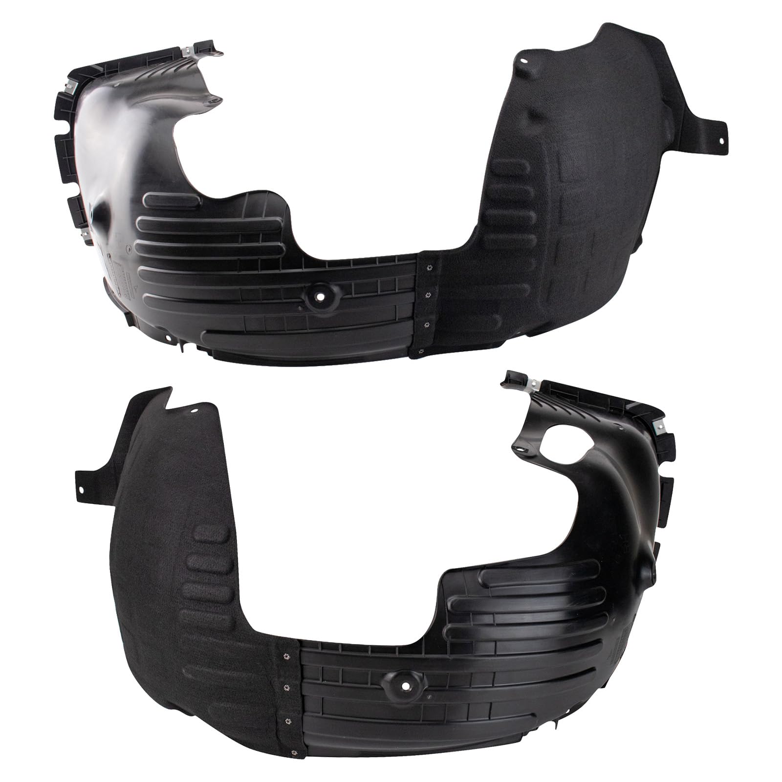 Trq Front Inner Fender Liner Set Compatible With 2019-2020 Kia Optima Ki1248158 Ki1249158