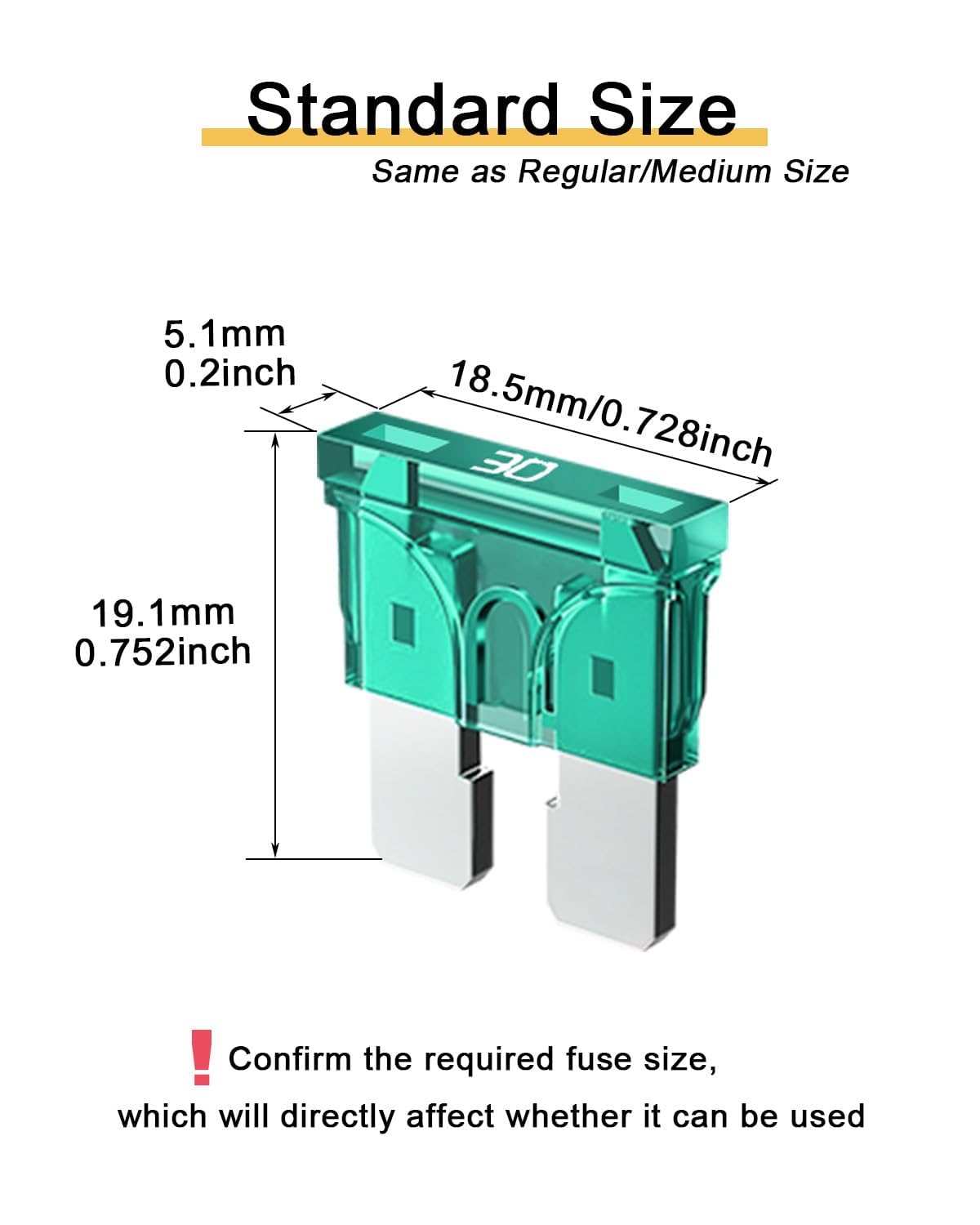 Riseuvo 20Pcs 30A Standard Car Fuses - 30 Amp Automotive Fuses(Ato/Apr/Ats), 32V (12/24V) Blade Fuse For Rv/Truck/Suv