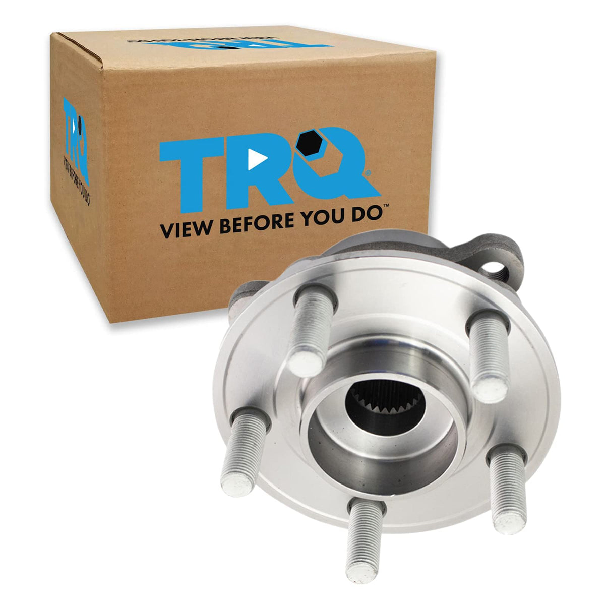 Trq Front Left Right Rear Wheel Hub Bearing Assembly Driver Passenger Side Compatible With 2015-2023 Ford Edge 2017-2019 Fusion