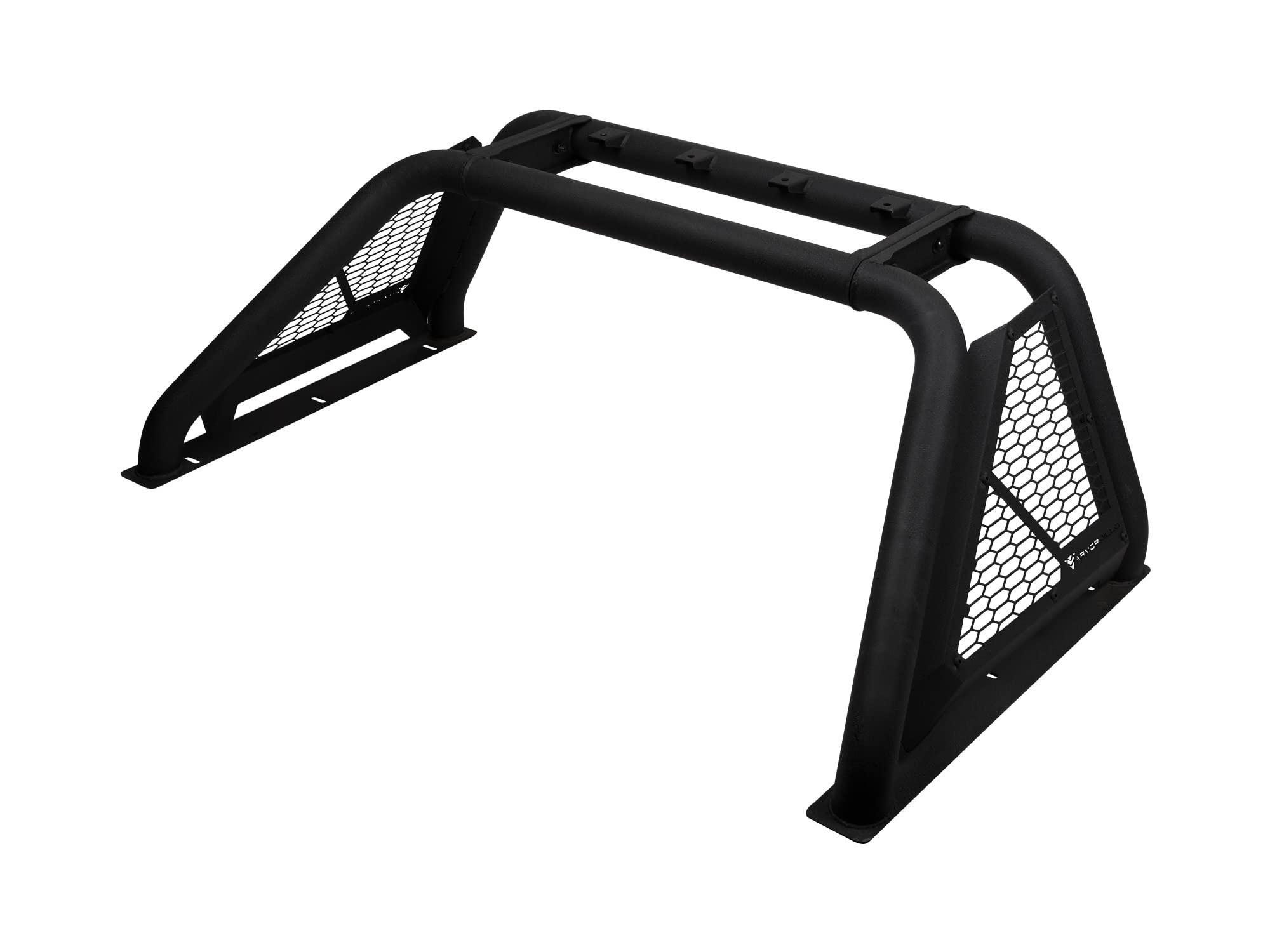 Armordillo Usa 8707807 Cr-B Honeycomb Mesh Steel Chase Rack - Textured Black Fits Mid Size Pickup Truck, Mid Size Pickup Trucks