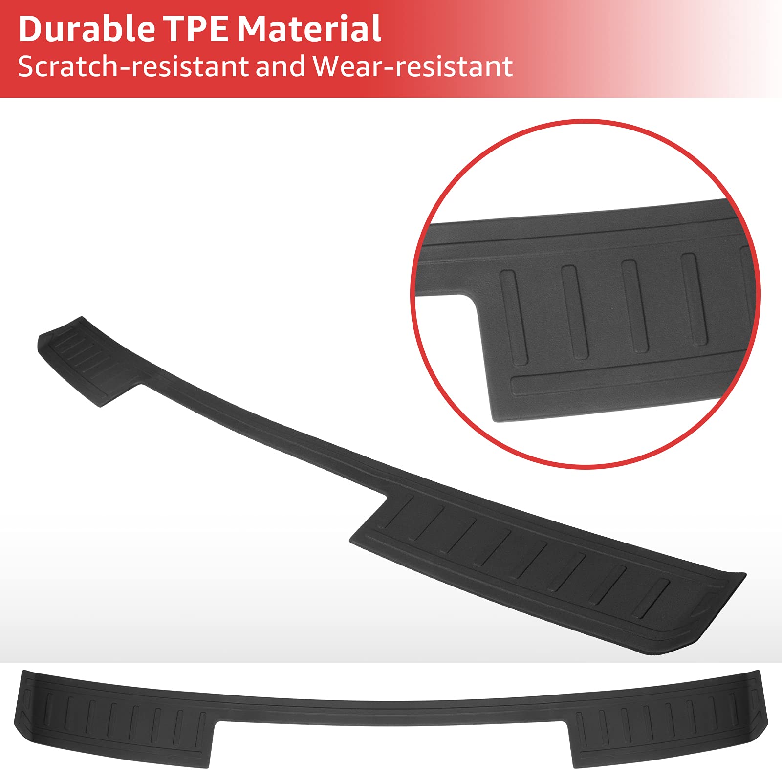 Ecarzo Rear Bumper Protector For 2025 2024 2023 2022 2021 Bronco Sport Accessories Trim Cover Scratch Resistant Trunk Door Entry Guards