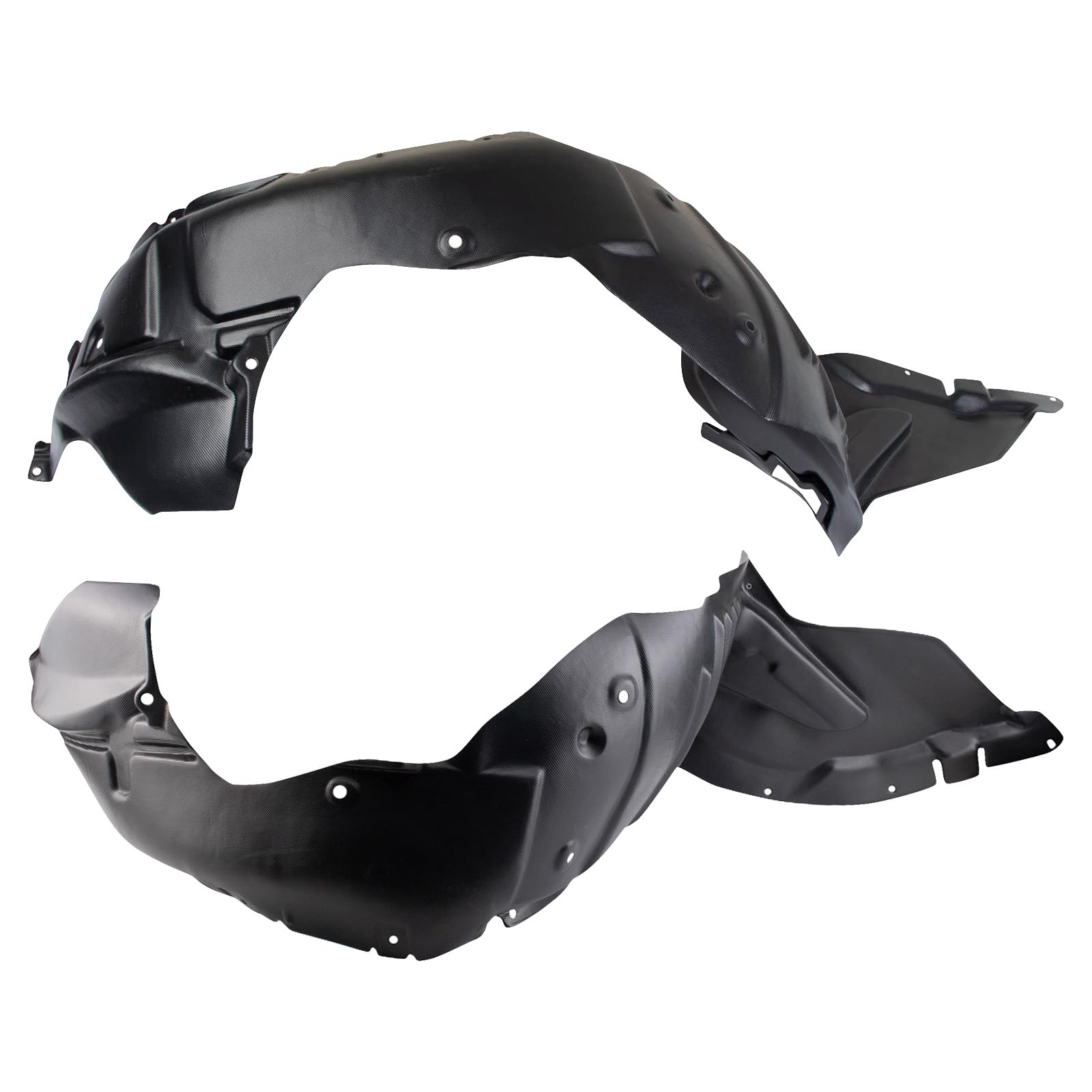 Trq Inner Fender Liner Set Compatible With 2009-2013 Mazda 6 Ma1248152 Ma1249152