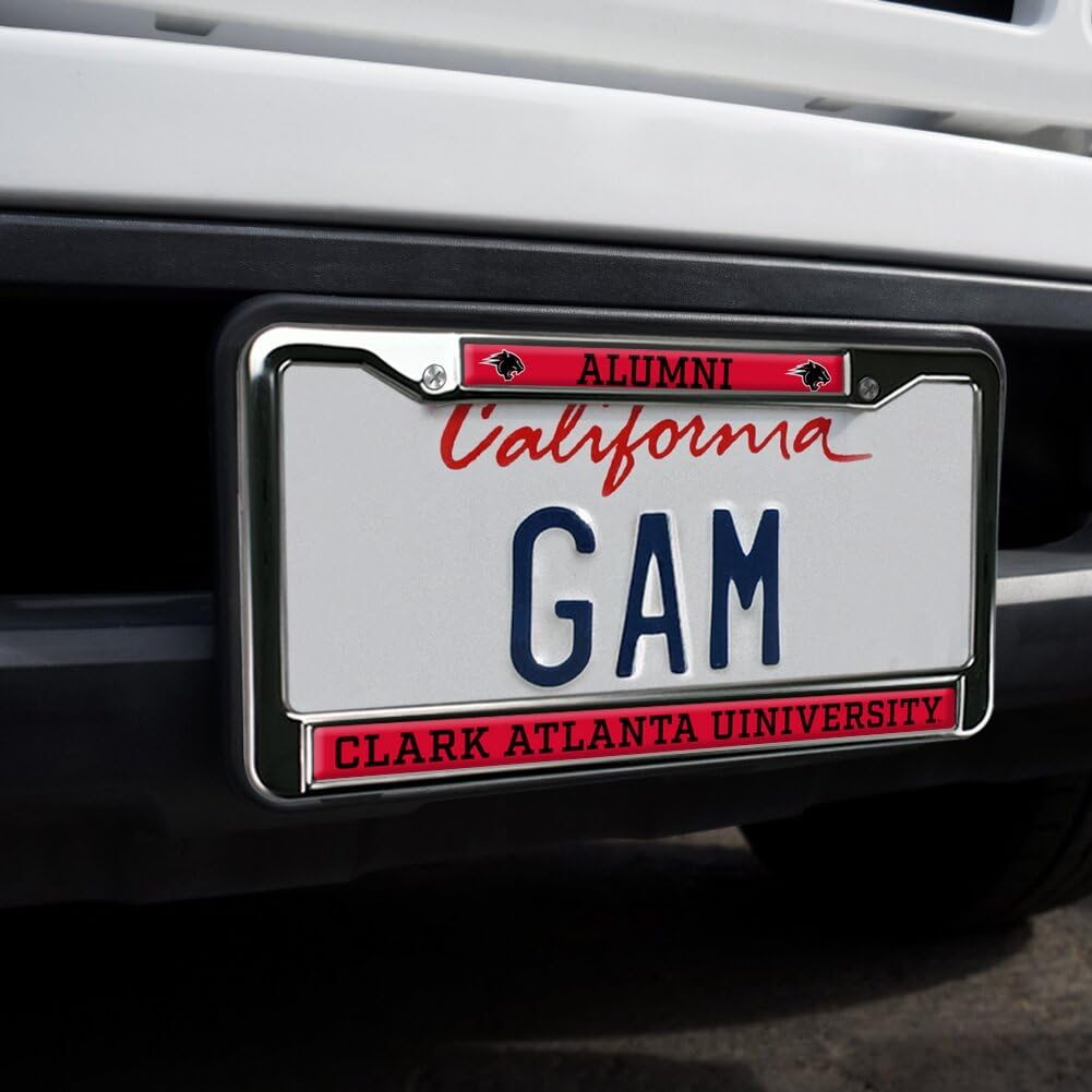 GRAPHICS & MORE Clark Atlanta University Alumni Metal License Plate Frame - Full Size, Panthers Color