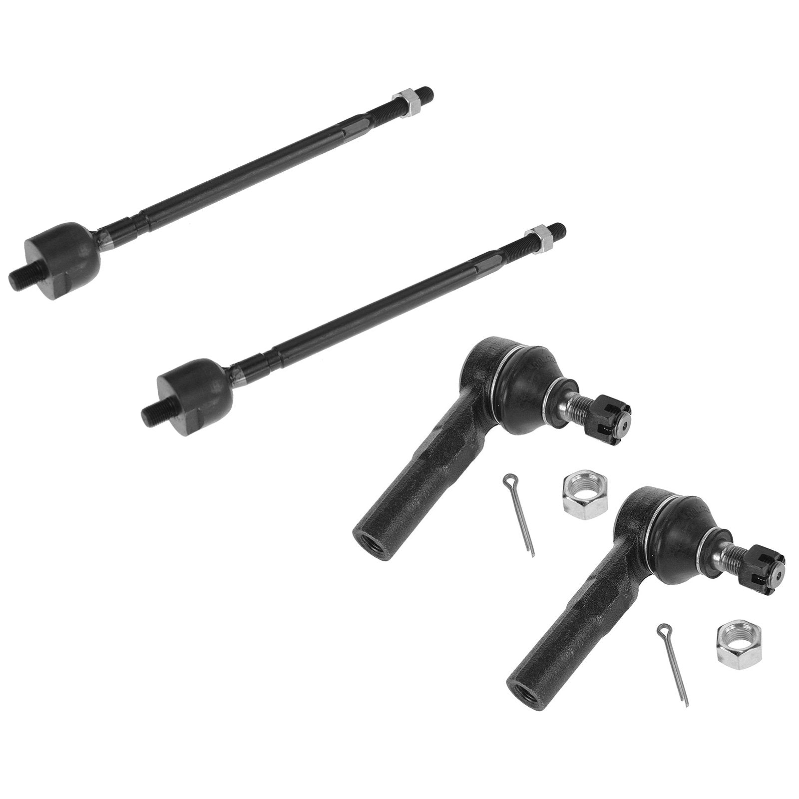 Trq Front Tie Rod Set Compatible With 1992-1998 Toyota Paseo 1991-1998 Tercel