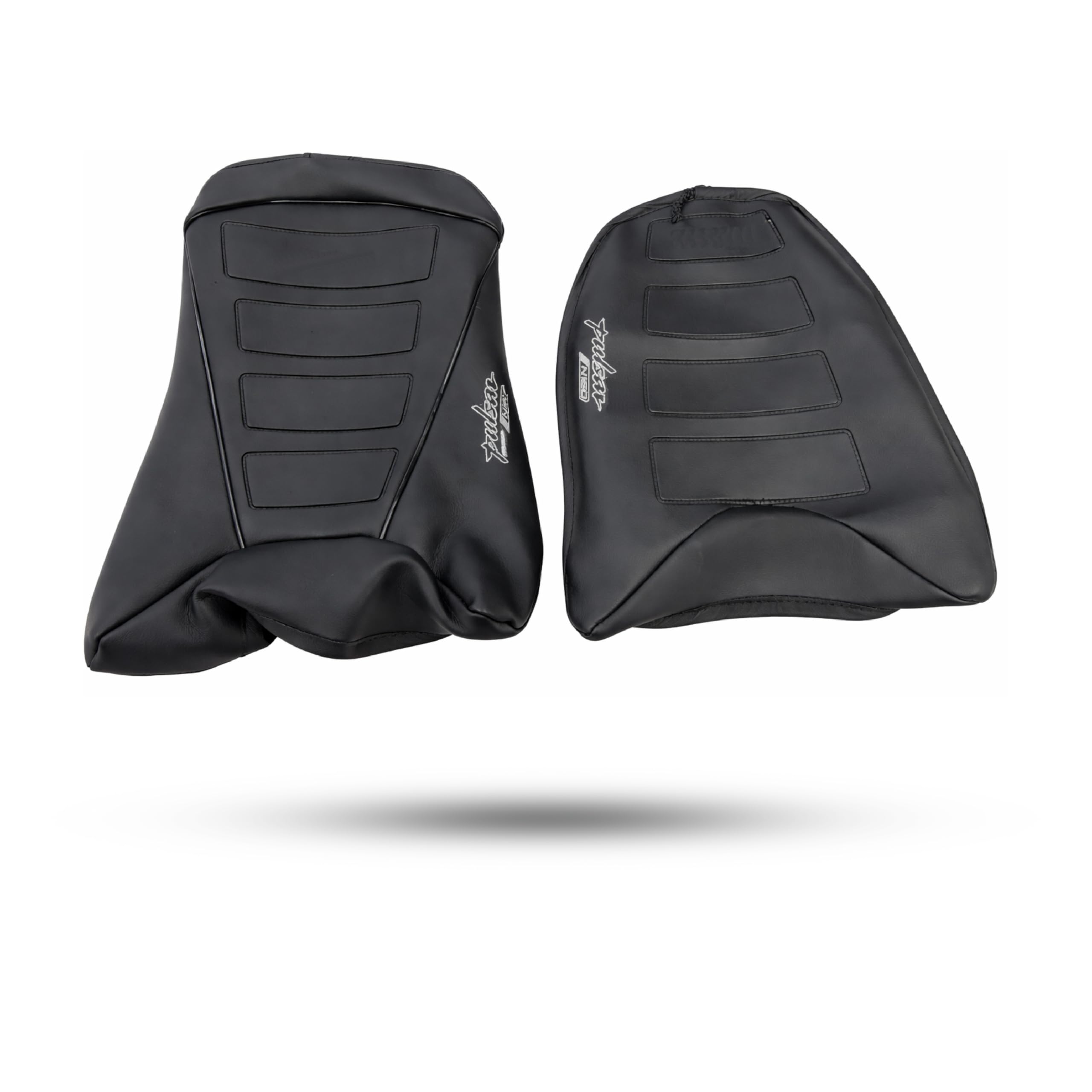 R.J.VON  Prime Quality Lether Finish Bajaj Pulsar N160 Seat Cover Black for Bajaj Pulsar N160 BS6 (2 Pcs)