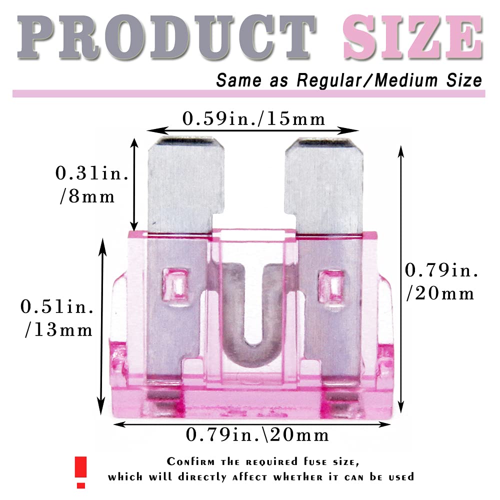 (20 Pcs) 4 Amp Standard Blade Fuse, 4A Automotive Fuse For Car Truck