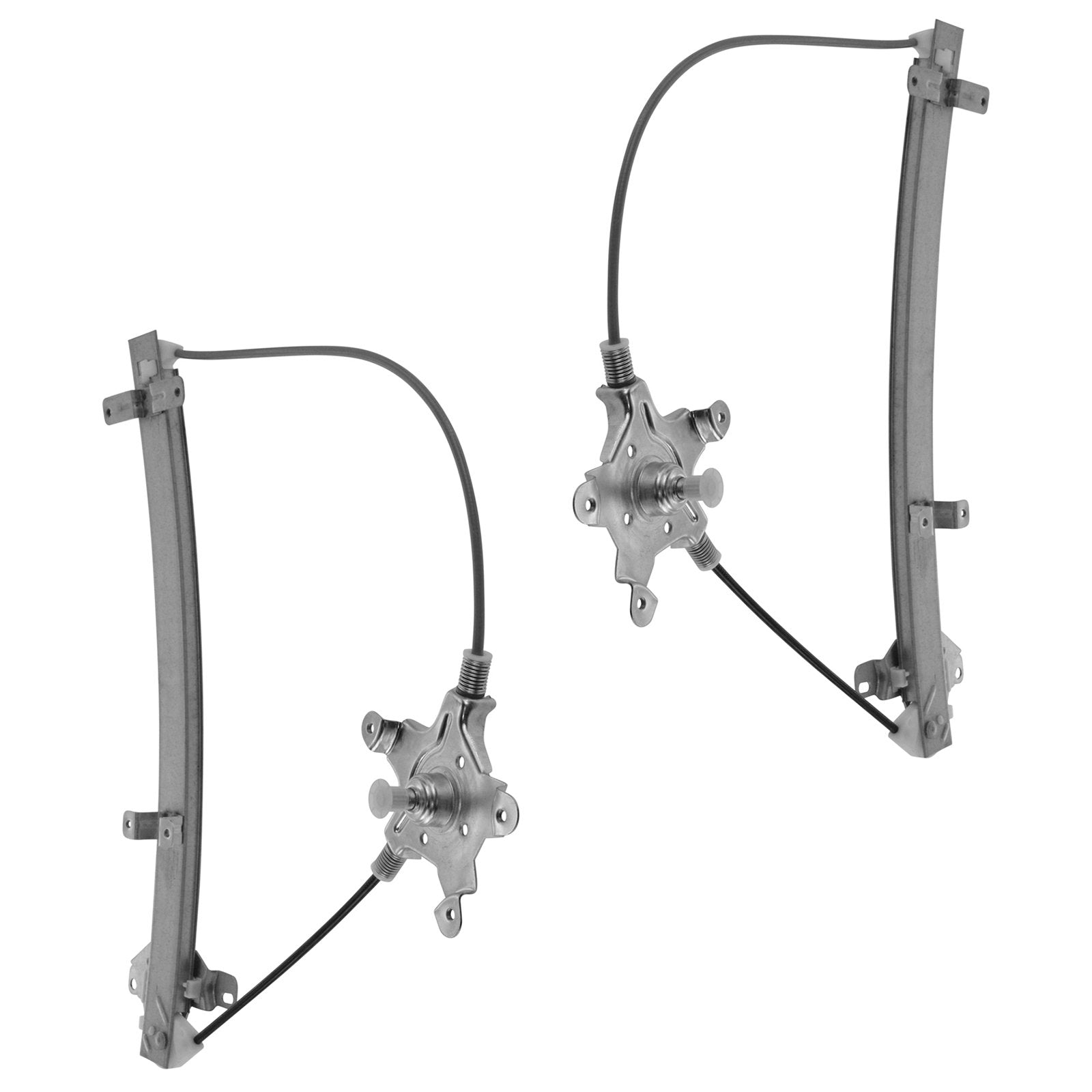 Trq Front Manual Window Regulator Set Compatible With 1998-2004 Nissan Frontier 2000-2004 Xterra