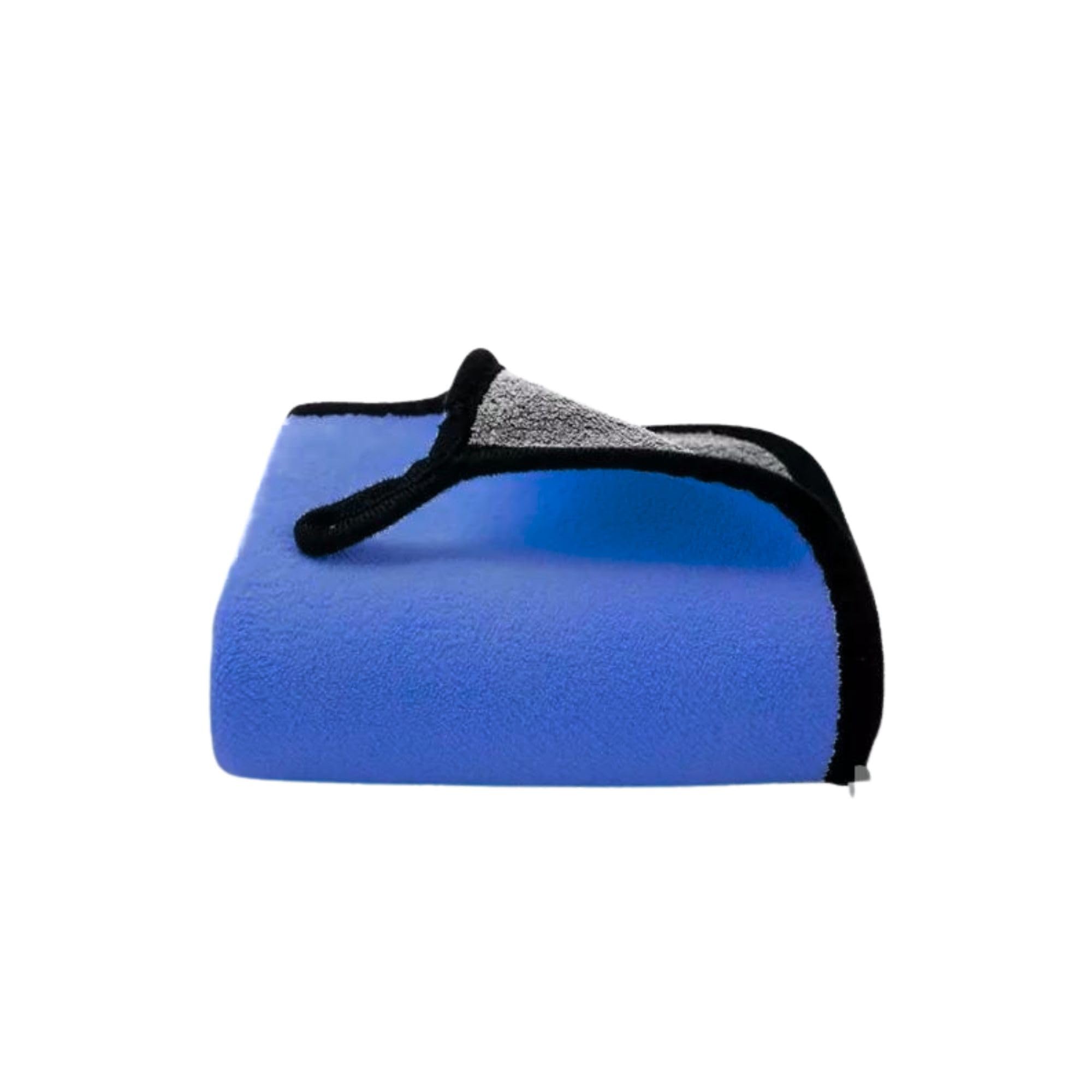 CRYSTALFRESH Cleaning Cloth for Car, Kitchen, Bike Mirrors and Furniture Multicolour 520 GSM Blue (40 x40) (Pack 1)