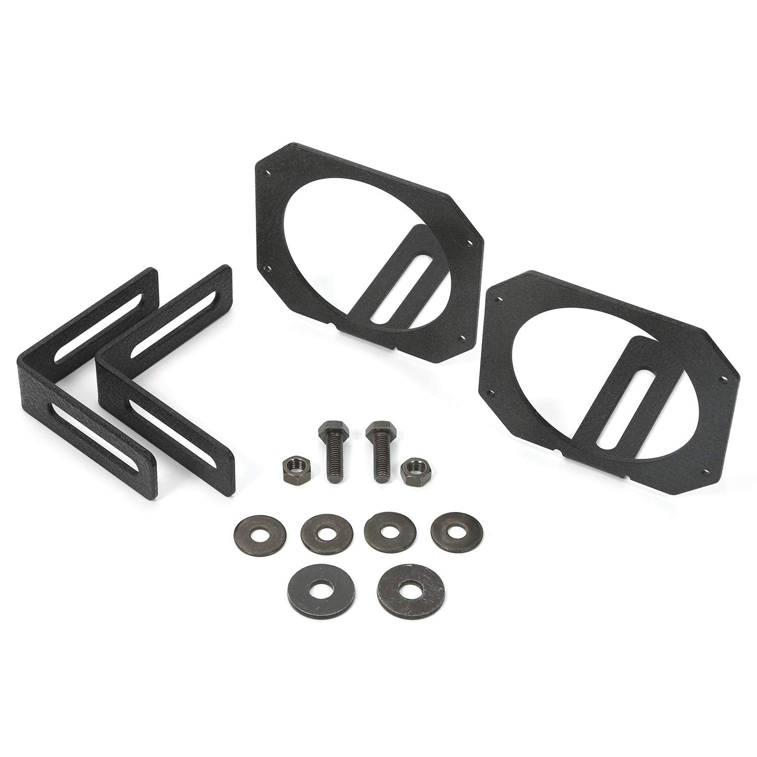 Rugged Ridge 1123223 Light Mount Bracket Kit, Circular 07-18 Jeep Wrangler Jk
