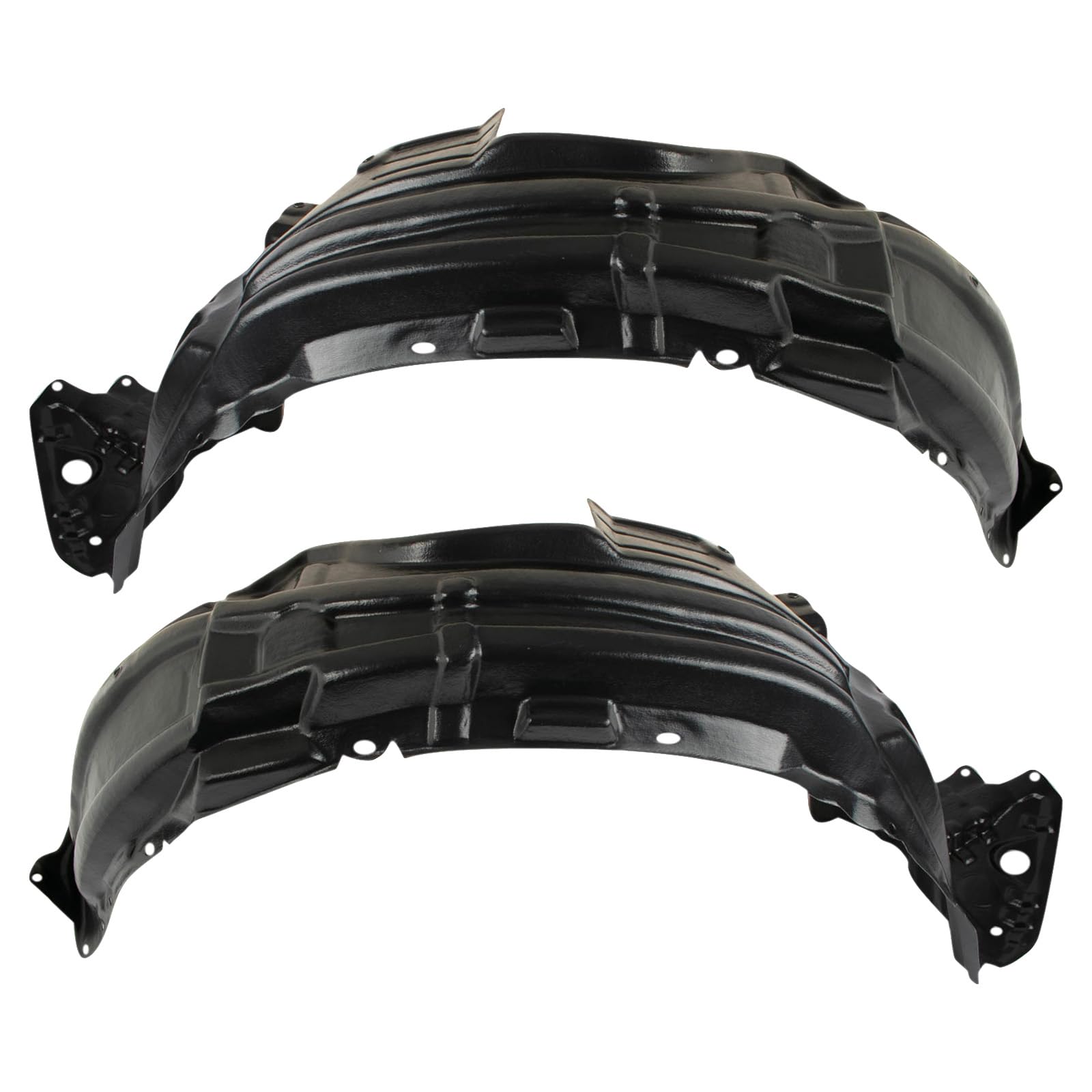 Trq Front Inner Fender Liner Set Compatible With 2011-2015 Lexus Ct200H Lx1248113 Lx1249113