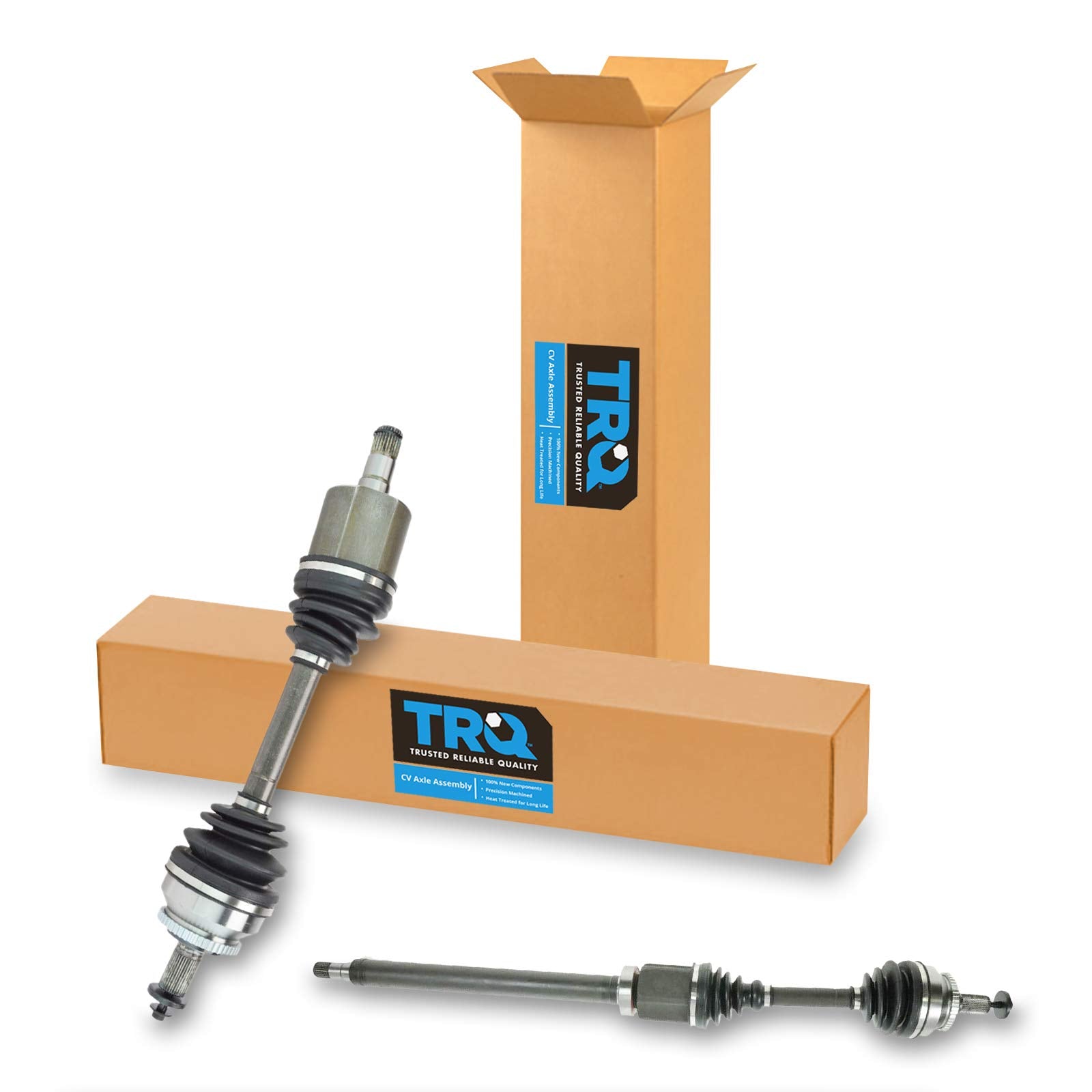 Trq Front Cv Axle Shaft Assembly Set Compatible With 2001-2007 Volvo S60 2002-2007 V70