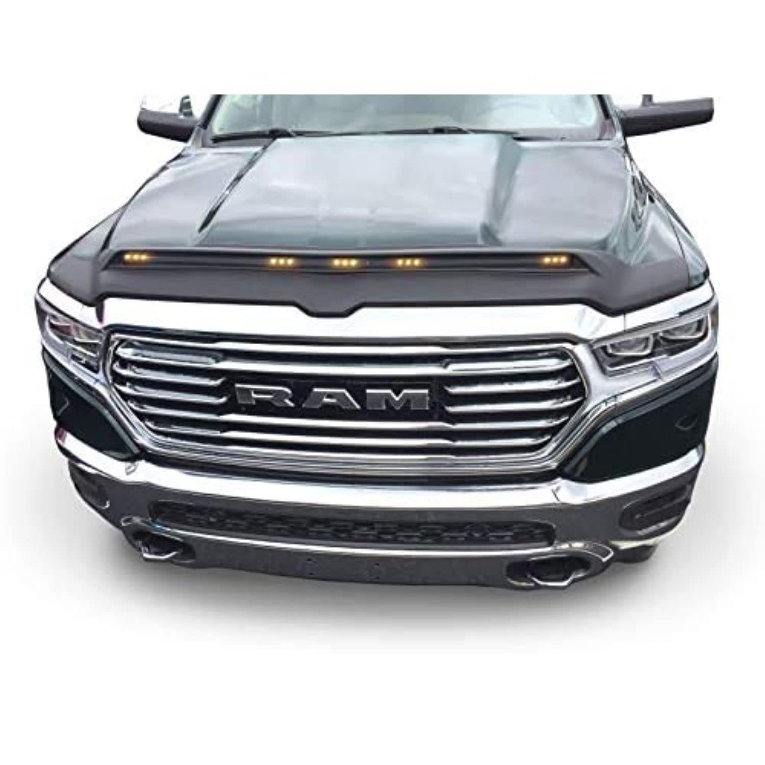 Auto Ventshade Aeroskin Lightshield Hood Protector, Textured Black, Fits 2019-2024 Chevy Silverado 1500, Model 753189, Pack of 1