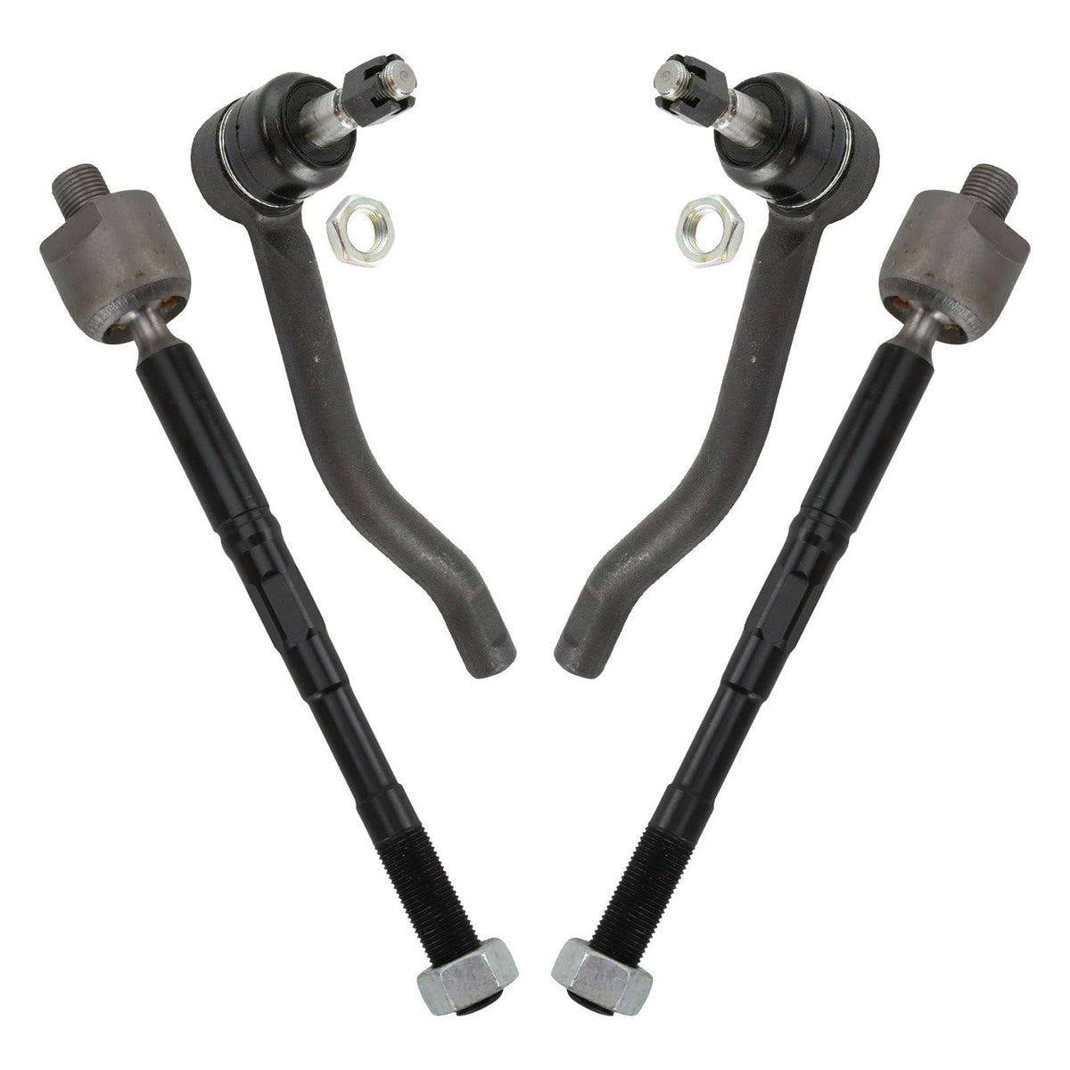 TRQ Front Tie Rod Set Compatible with 2015-2022 Nissan Murano
