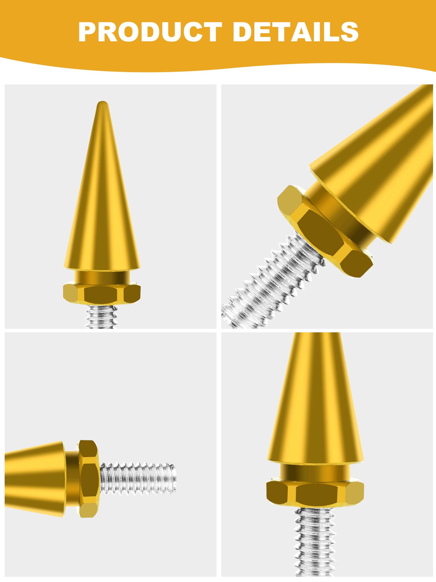 Ailmoto Windshield Bolts Yellow, Fairing Bolts Compatible For Compatible For Harley Davidson 1996-2013 Street Glide, Electra Gli