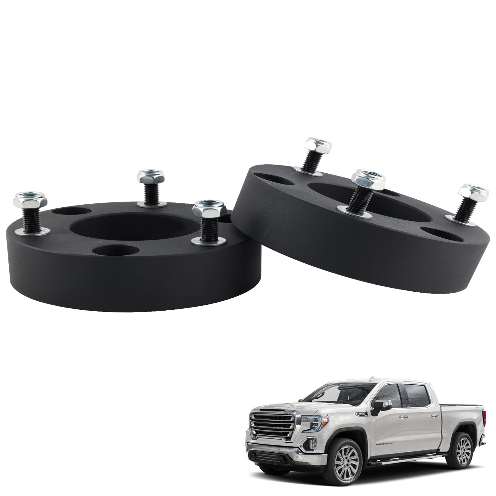 VVORHSBELL 2'' Front Leveling Lift Kit Compatible with 2007-2023 Chevy Silverado 2WD 4WD GMC Sierra 1500 2WD 4WD, Suspension Lev
