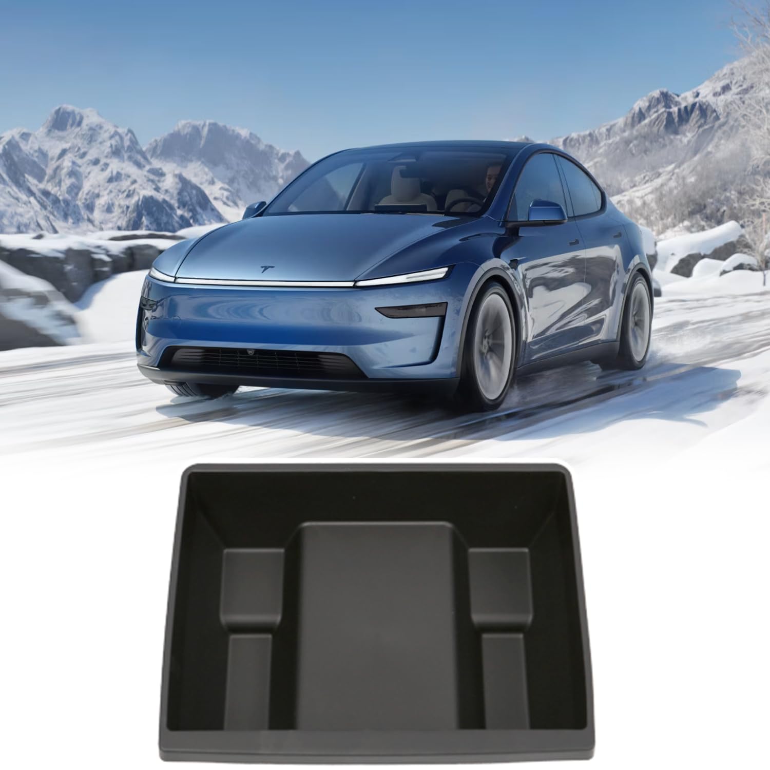 Geedar Under Seat Storage Box Organizer For Tesla Model Y 2025 Refresh (Juniper) - Rear Section, New Model Y 2025 Hidden Storage