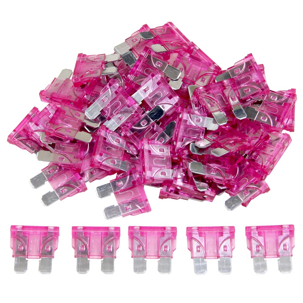 (55 Pcs) 40 Amp Standard Blade Fuse, 40A Automotive Fuse For Car Truck