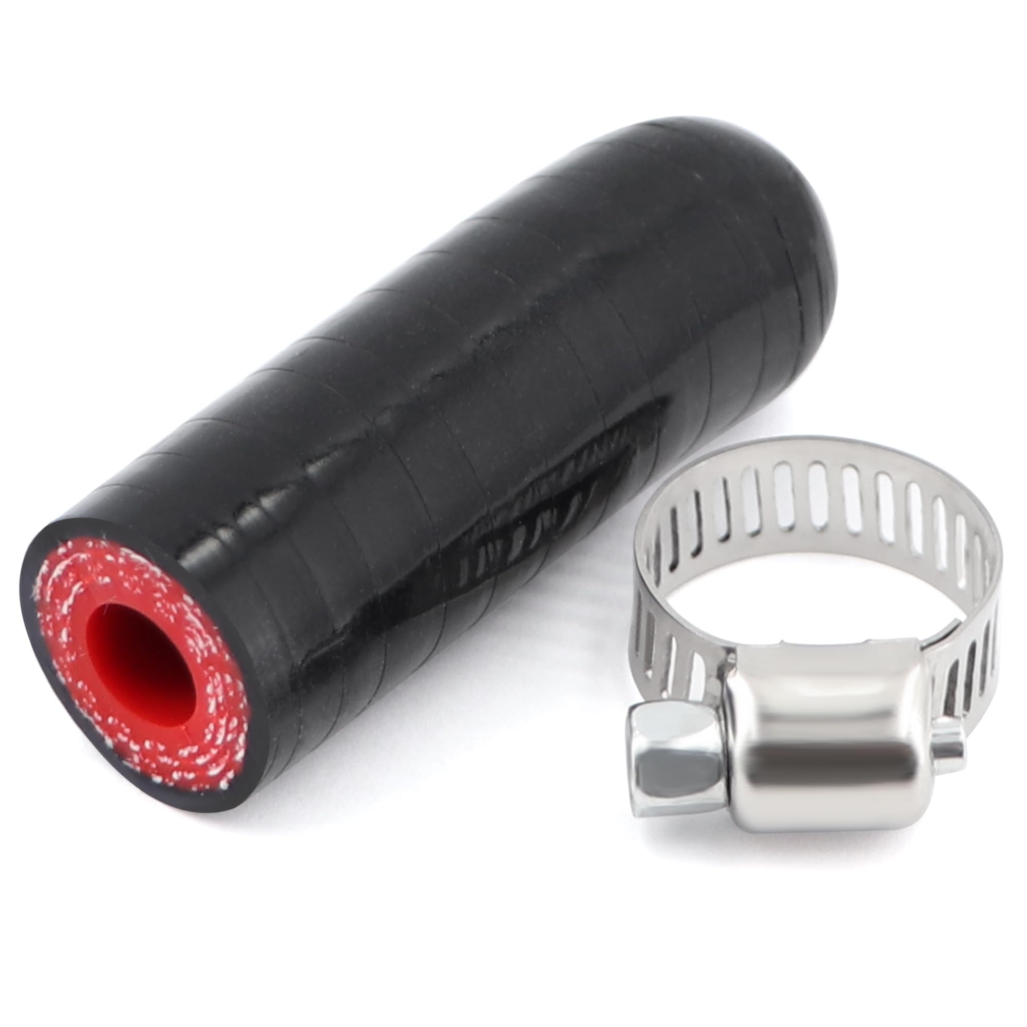 High Temperature 4-Ply Reinforced Silicone Hose Cap ID 5/16 Inch(8mm) Hose End Plug For Turbo Bypass Valve/Vacuum/Fix Leak/Throt