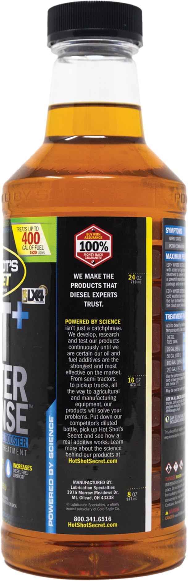 Hot Shot'S Secret Edt+ Winter Defense 32 Oz. 7-In-1 Anti-Gel Diesel Fuel Additive - Prevents Gelling, Protects Diesel Fuel Syste