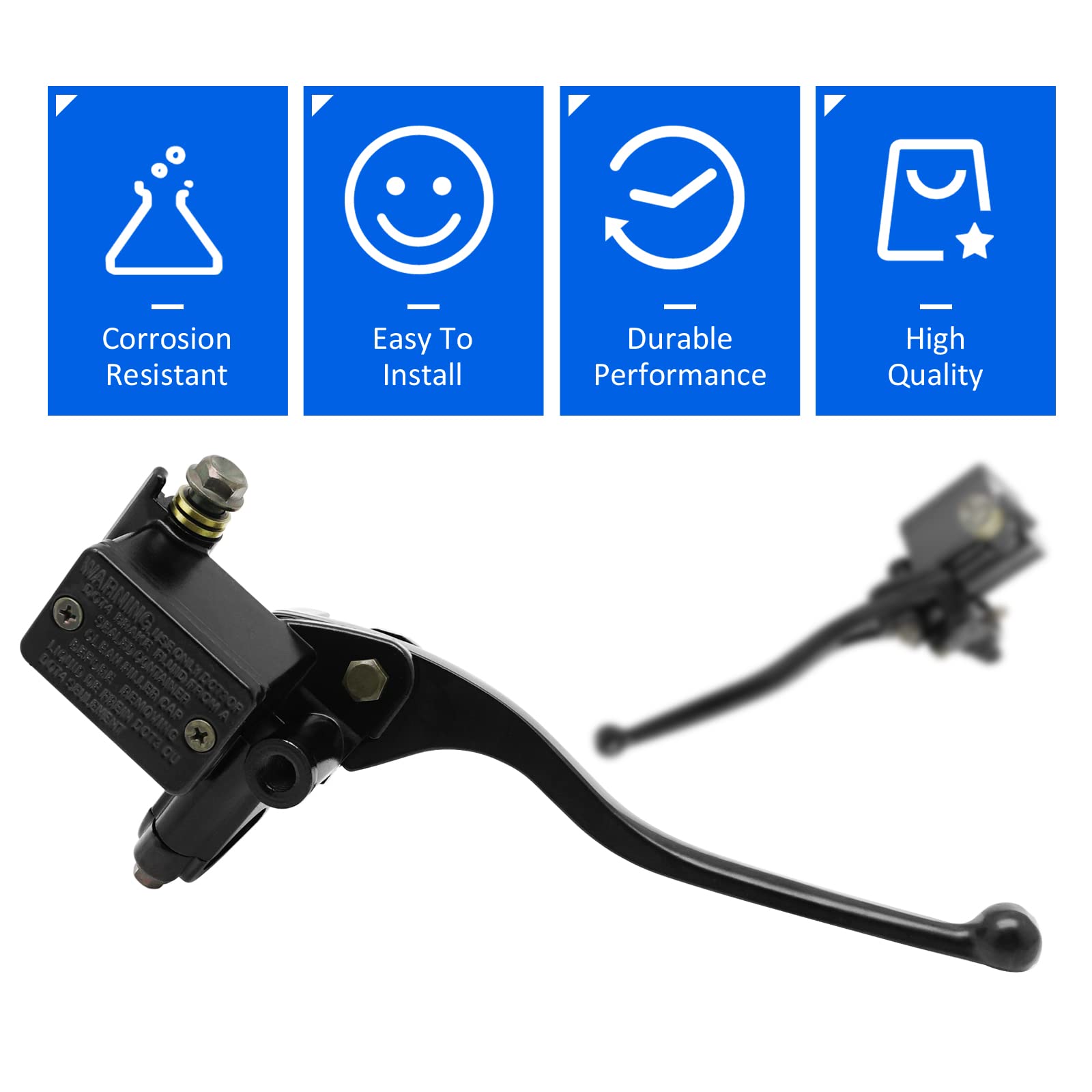 Front Brake Master Cylinder Compatible with Yamaha Banshee 350 Big Bear 350 400 Grizzly 400 600 Kodiak 400 Warrior 350 Wolverine