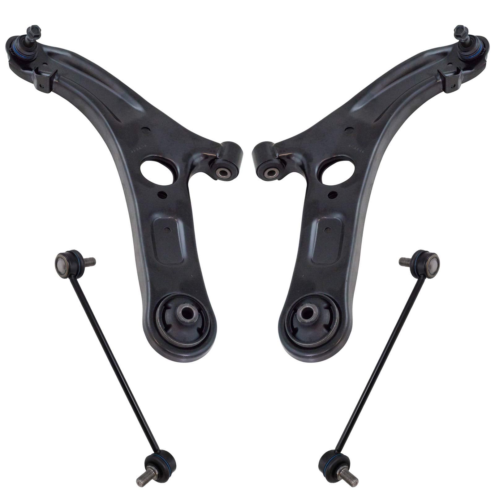 Trq Front Suspension Kit Control Arm With Ball Joint Sway Bar Stabilizer Link Compatible With 2011-2016 Hyundai Elantra 2013-201