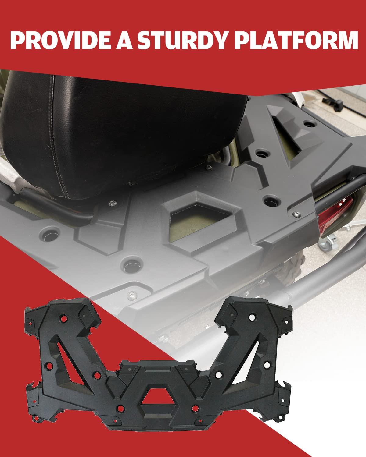 A & Utv Pro Rear Utility Rack Assembly For 2014-2021 Polaris Sportsman Touring Sp 570 450, Offroad Rear Body Rack Atv Rack Accessories, Replace Oem # 2635059-070, Black