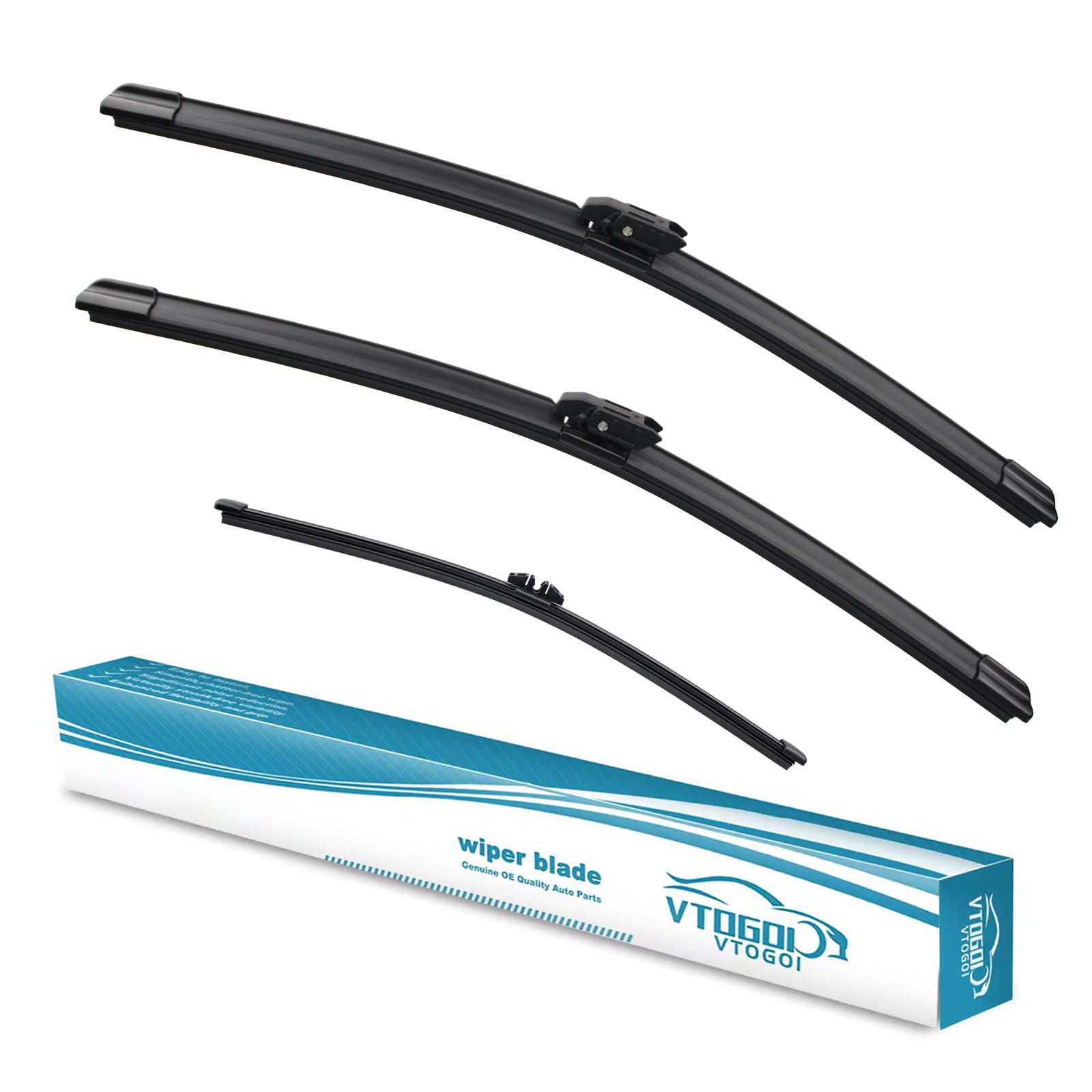 Vtogoi Windshield Wiper Blades Replacement For 2017-2023 Mini Cooper Countryman,Original Factory Quality Front Rear Wipers Blade