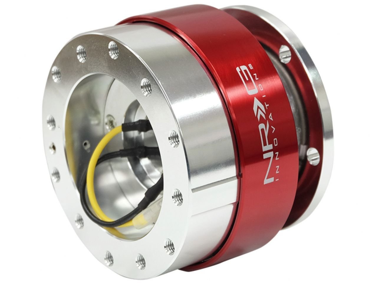 NRG Innovations SRK-100RD Silver/Red Quick Release Kit