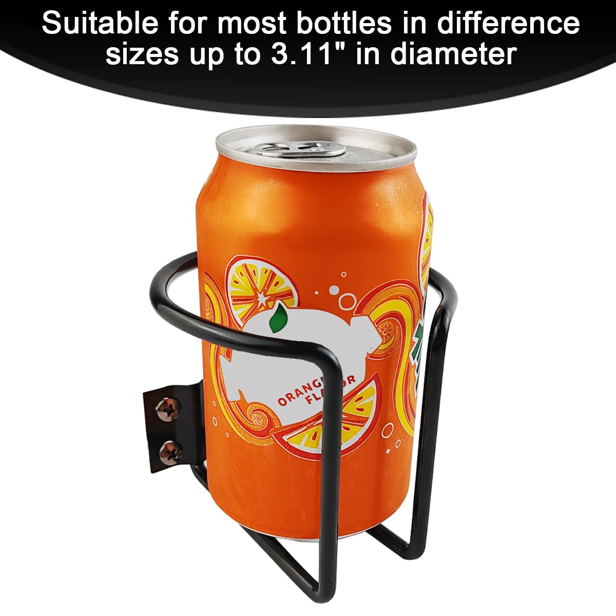 TIHOOD 2PCS Boat Cup Holder,Stainless Steel Universal Drink Holders,Black Coating Ring Cup Holders,Suitable for Boat,Truck,RV,Tr