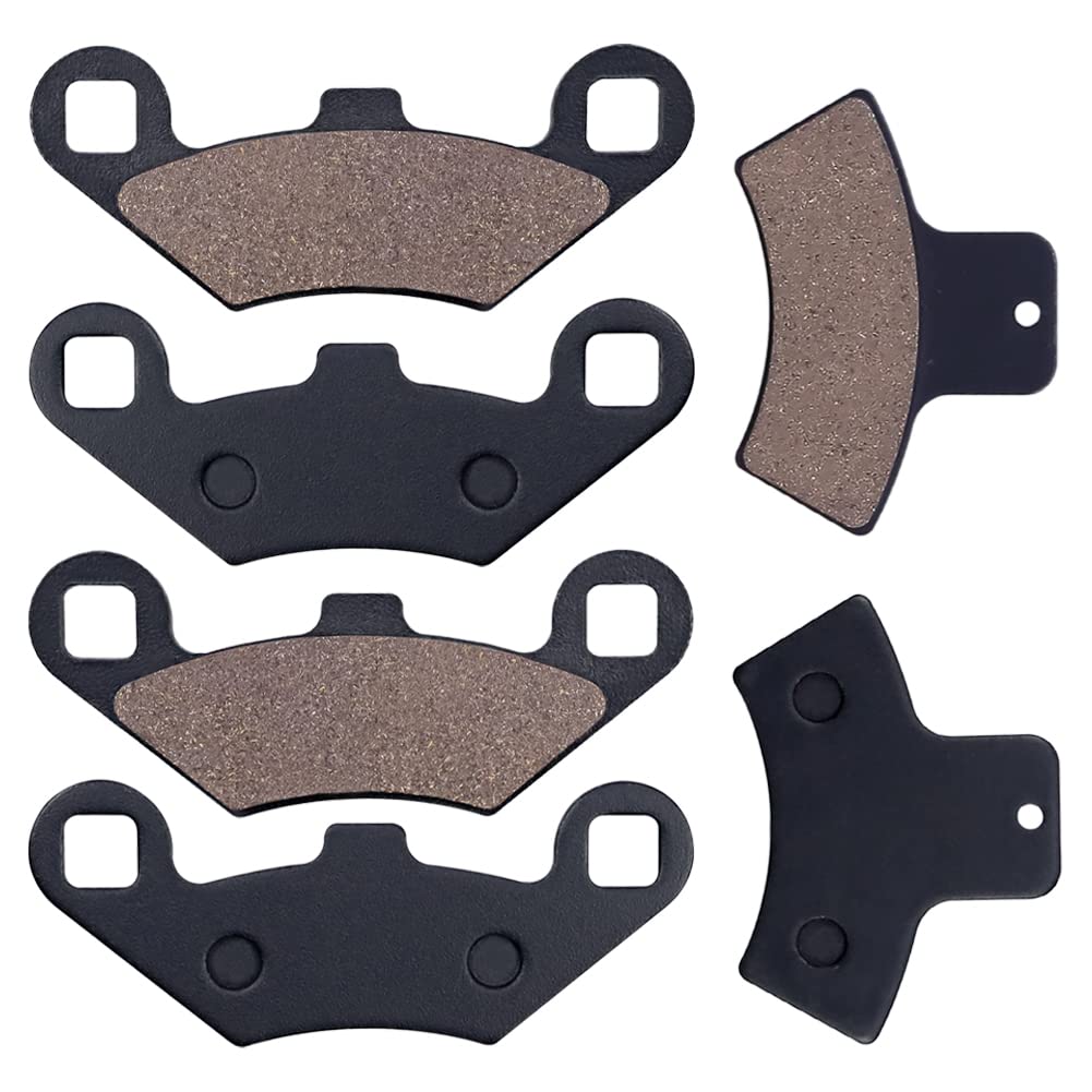 Cyleto Front and Rear Brake Pads for Polaris Sportsman 500 400 335 Scrambler 400 500 Trail Blazer 250 400 Magnum 325 500 Sport 4